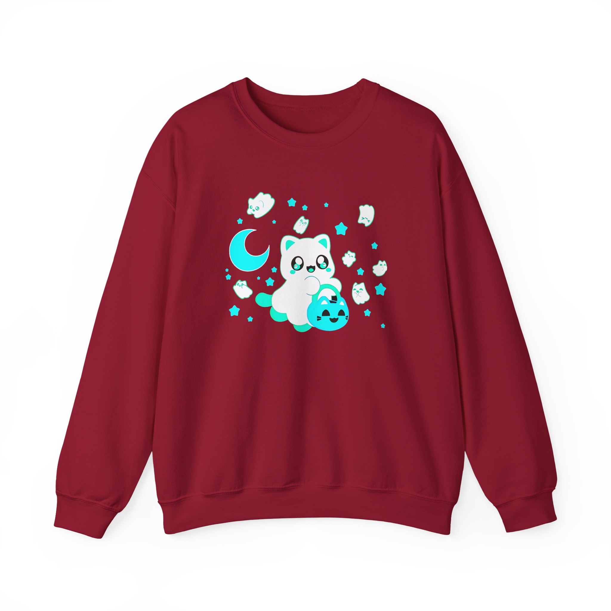 Aphmau Ghost Cat Unisex Heavy Blend™ Crewneck Sweatshirt - Image 27