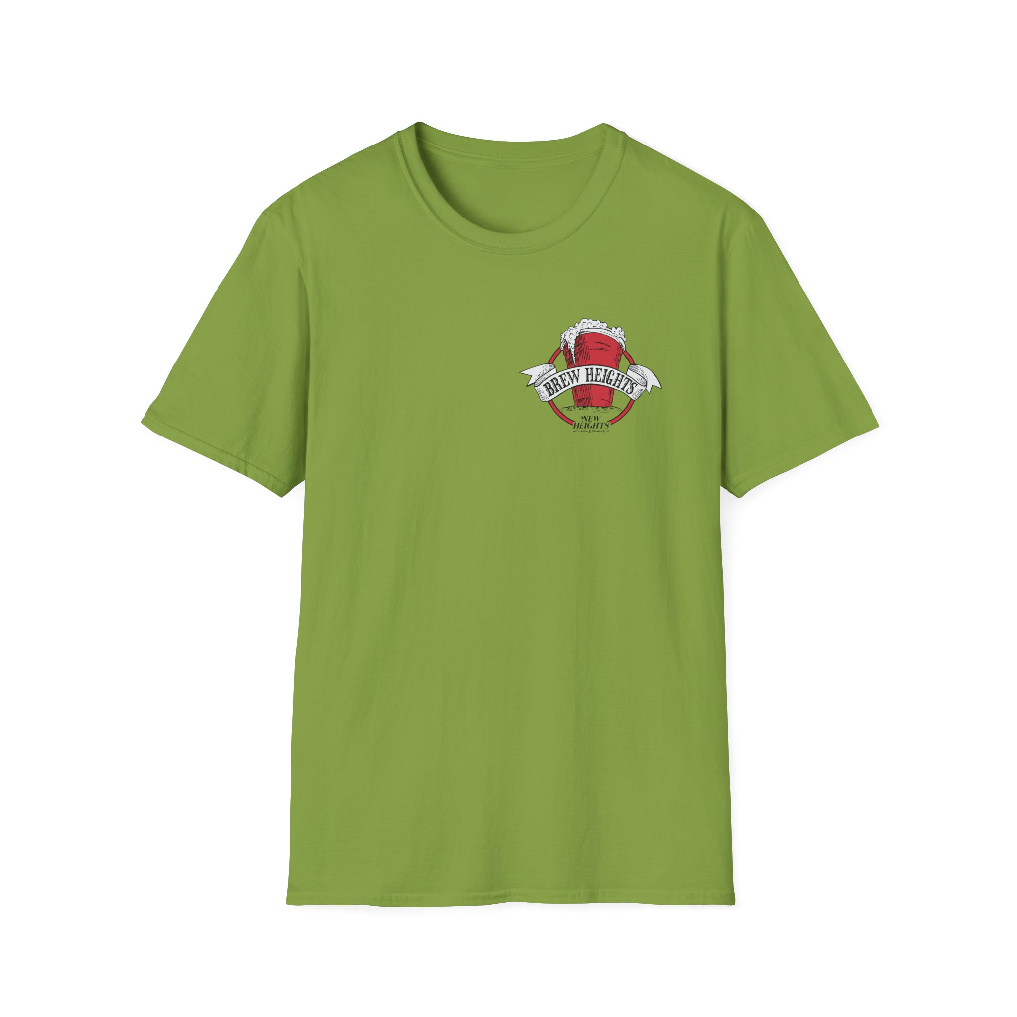 New Heights Brew Heights Left Chest Unisex Softstyle T-Shirt - Image 19