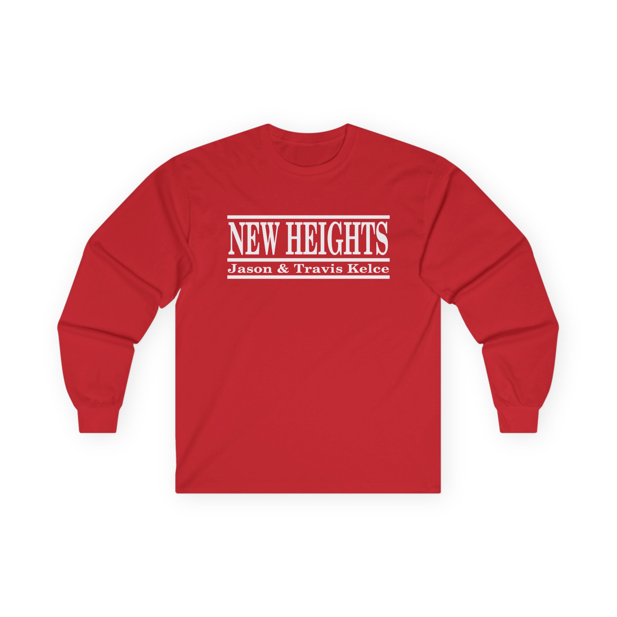 New Heights Jason And Travis Kelce Unisex Ultra Cotton Long Sleeve Tee - Image 19