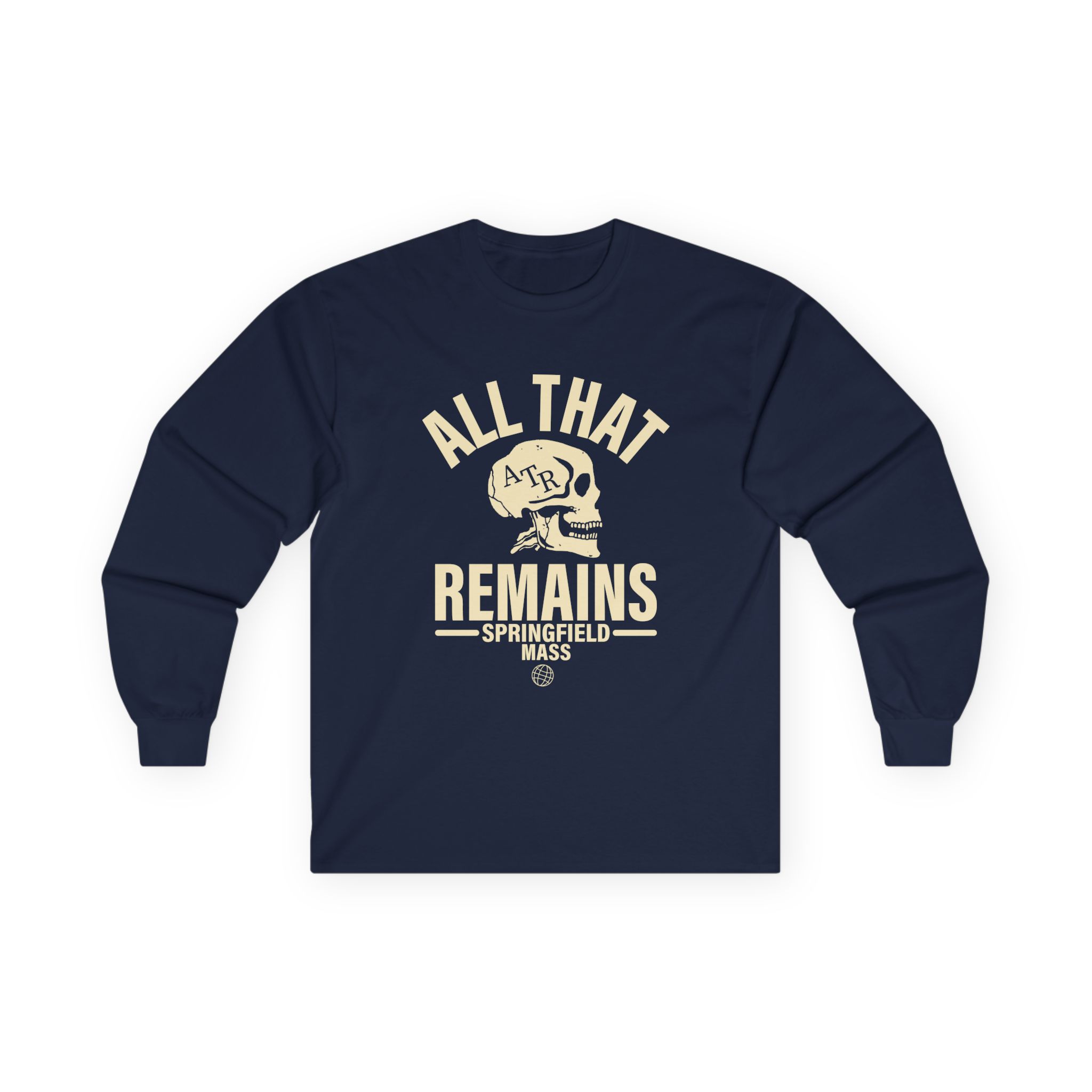 All That Remains Springfield Skull Unisex Ultra Cotton Long Sleeve Tee - Image 11