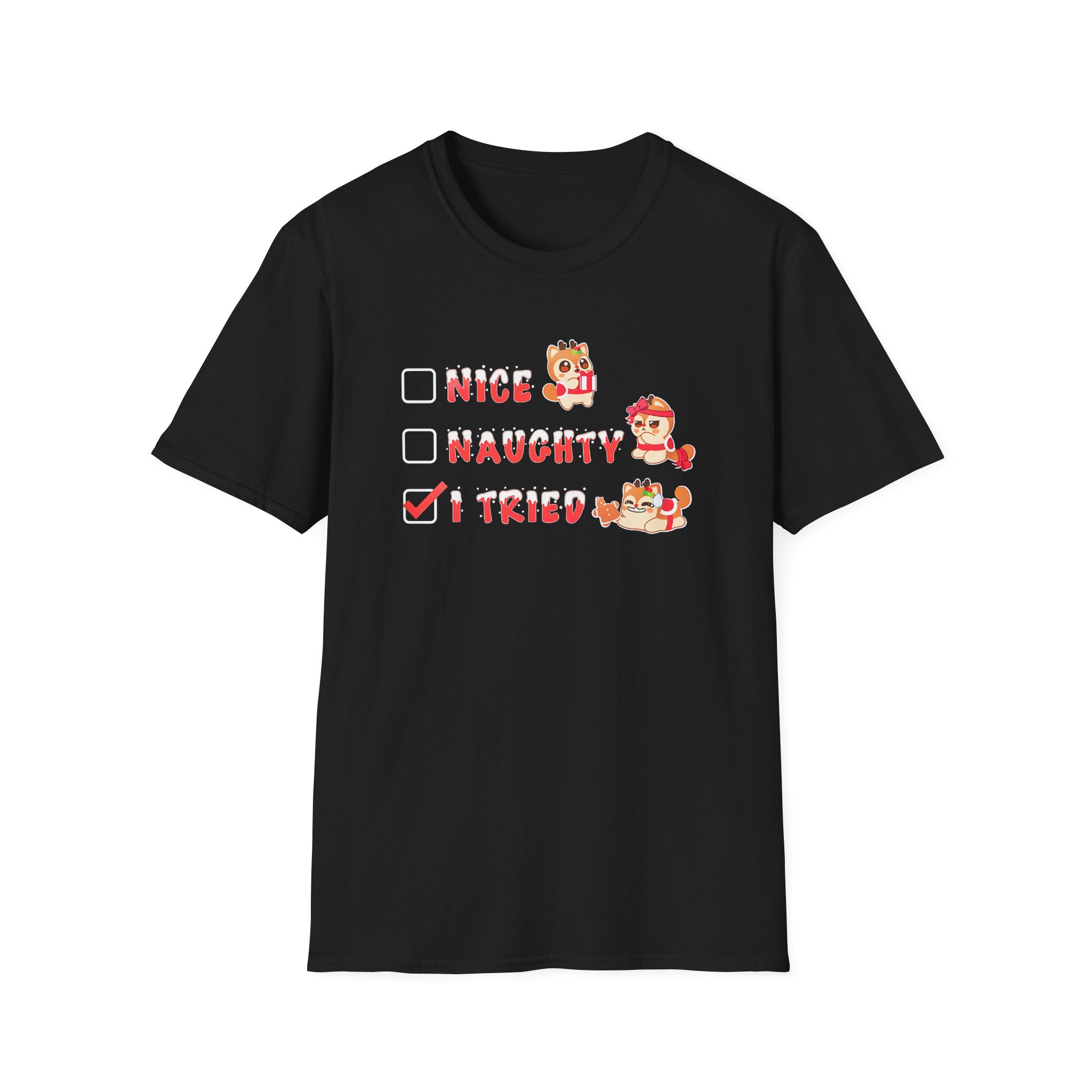 Aphmau Naughty Nice Holiday Unisex Softstyle T-Shirt