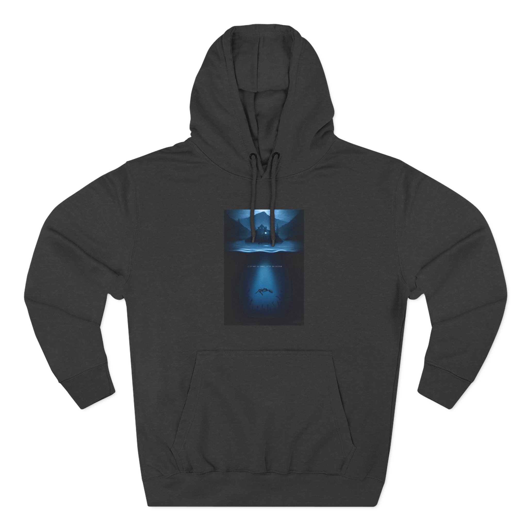 Alan Wake It’s not a lake it’s an ocean Three-Panel Fleece Hoodie - Image 3