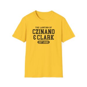 Caitlin Clark The law firm of Czinano & Clark Unisex Softstyle T-Shirt