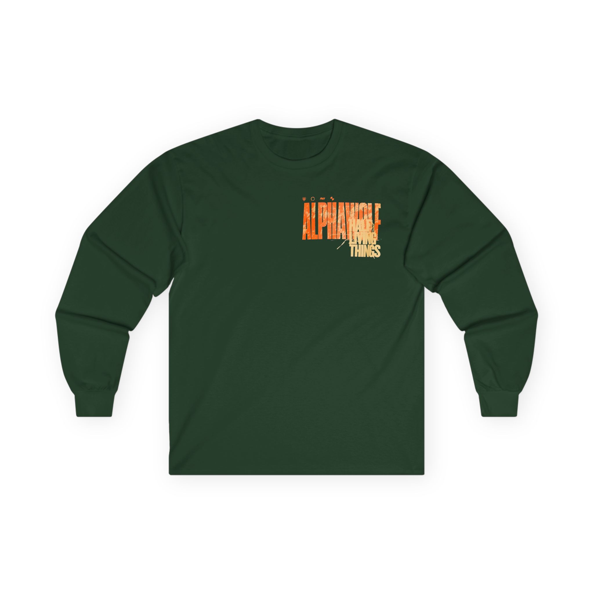 Alpha Wolf Clock Unisex Ultra Cotton Long Sleeve Tee - Image 5