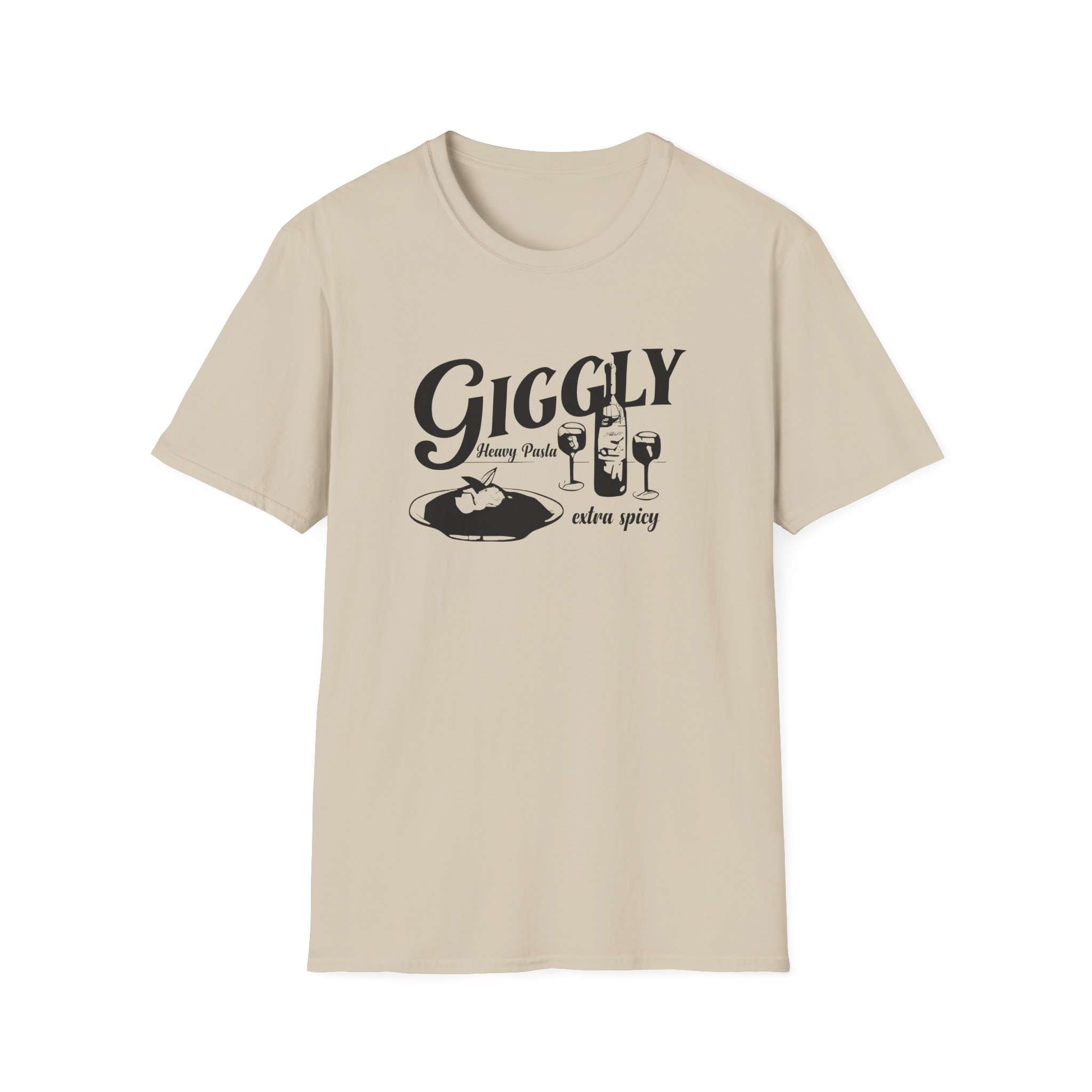 Giggly Squad Heavy Pasta Unisex Softstyle T-Shirt - Image 3