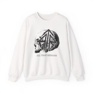 All That Remains Tie Dye Skull Unisex Heavy Blend™ Crewneck Sweatshirt