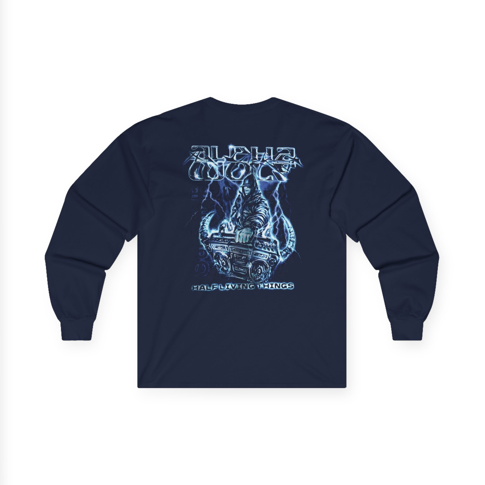 Alpha Wolf Xenon Unisex Ultra Cotton Long Sleeve Tee - Image 6