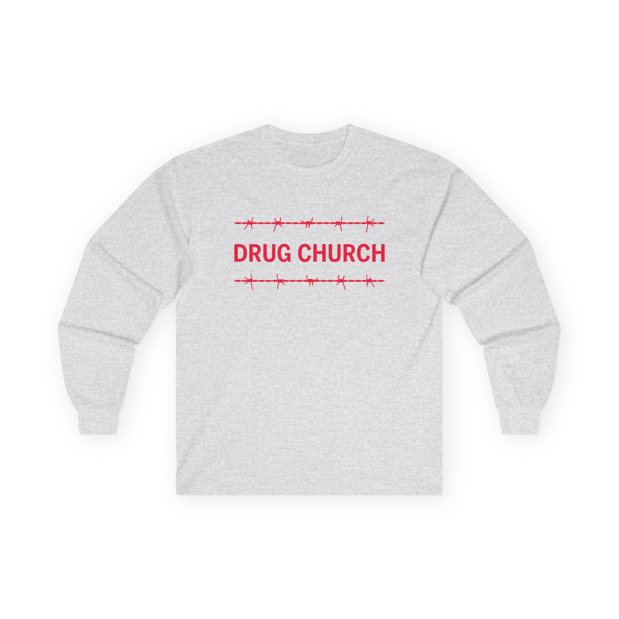 Drug Church Cheer Sand Unisex Ultra Cotton Long Sleeve Tee - Image 3