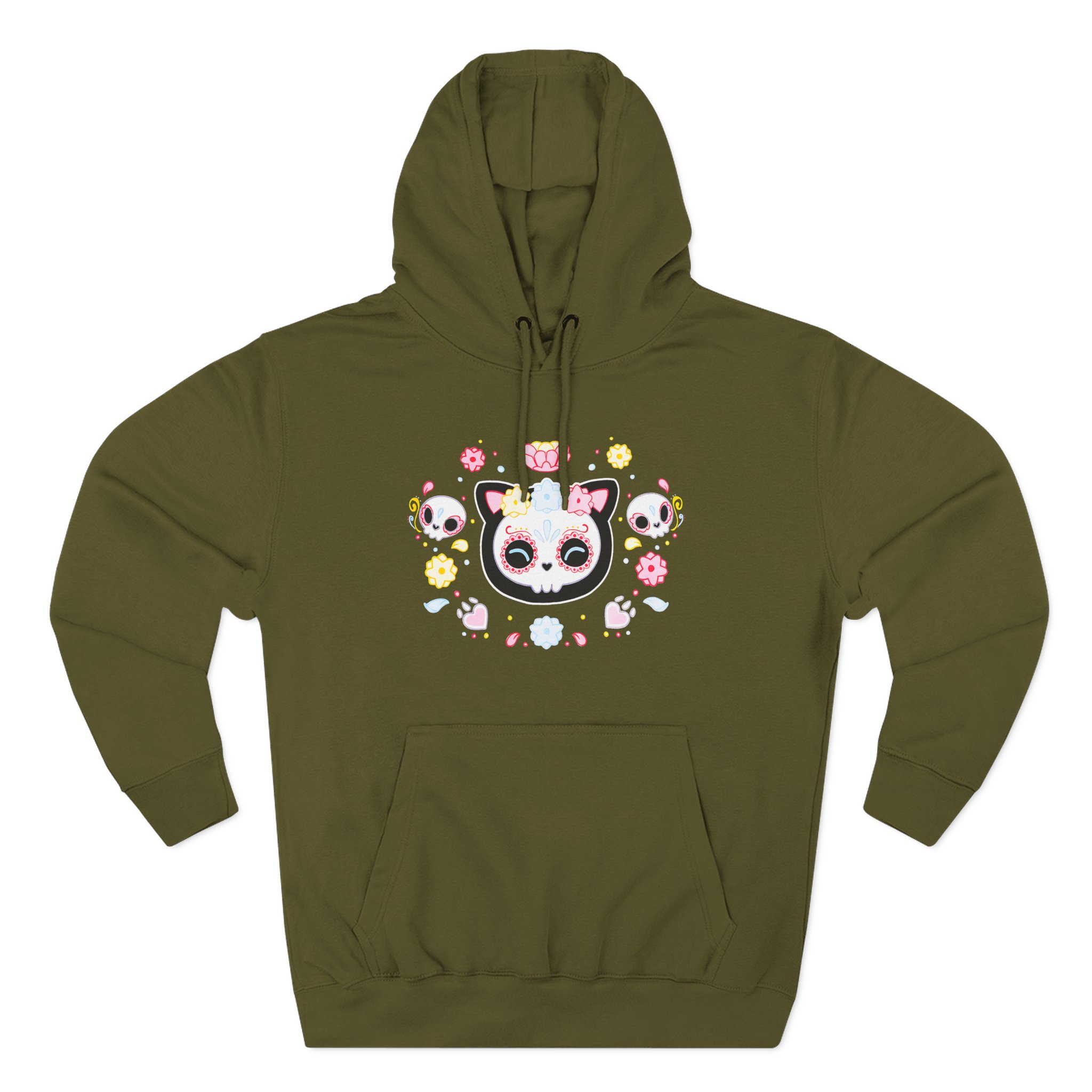 Aphmau Sugar Skull Cat Three-Panel Fleece Hoodie - Image 5