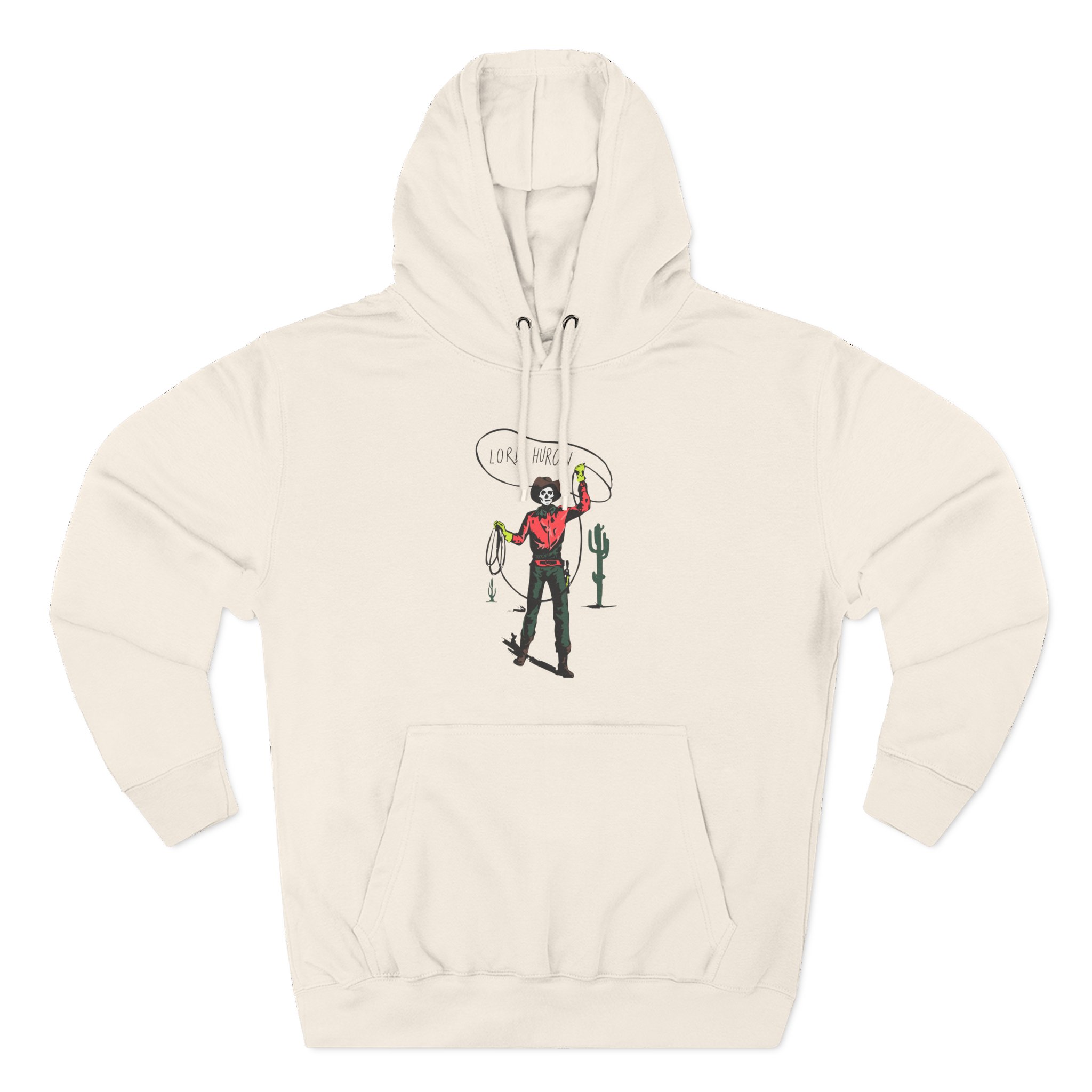 Lord Huron Skeleton Cowboy Three-Panel Fleece Hoodie
