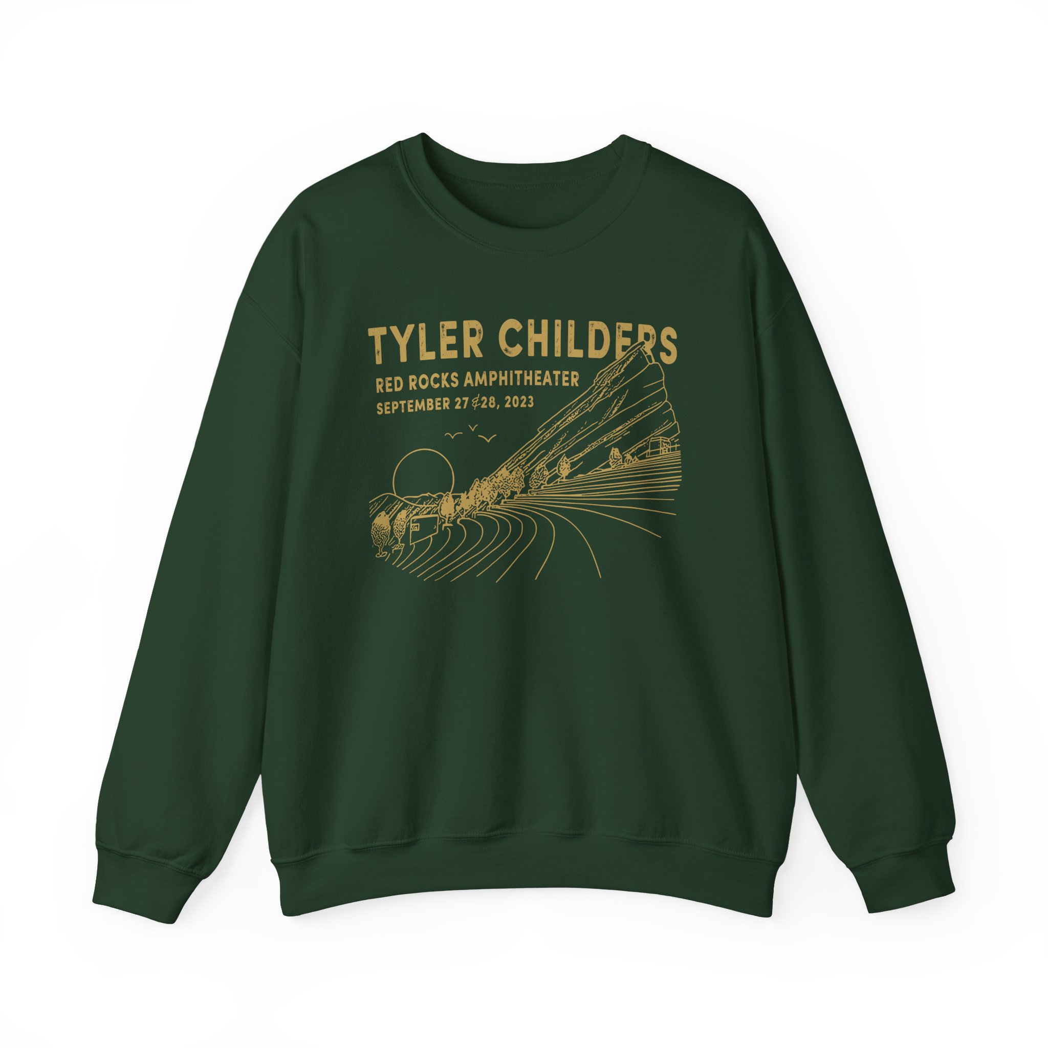 Tyler Childers Red Rocks '23 Unisex Heavy Blend™ Crewneck Sweatshirt - Image 7