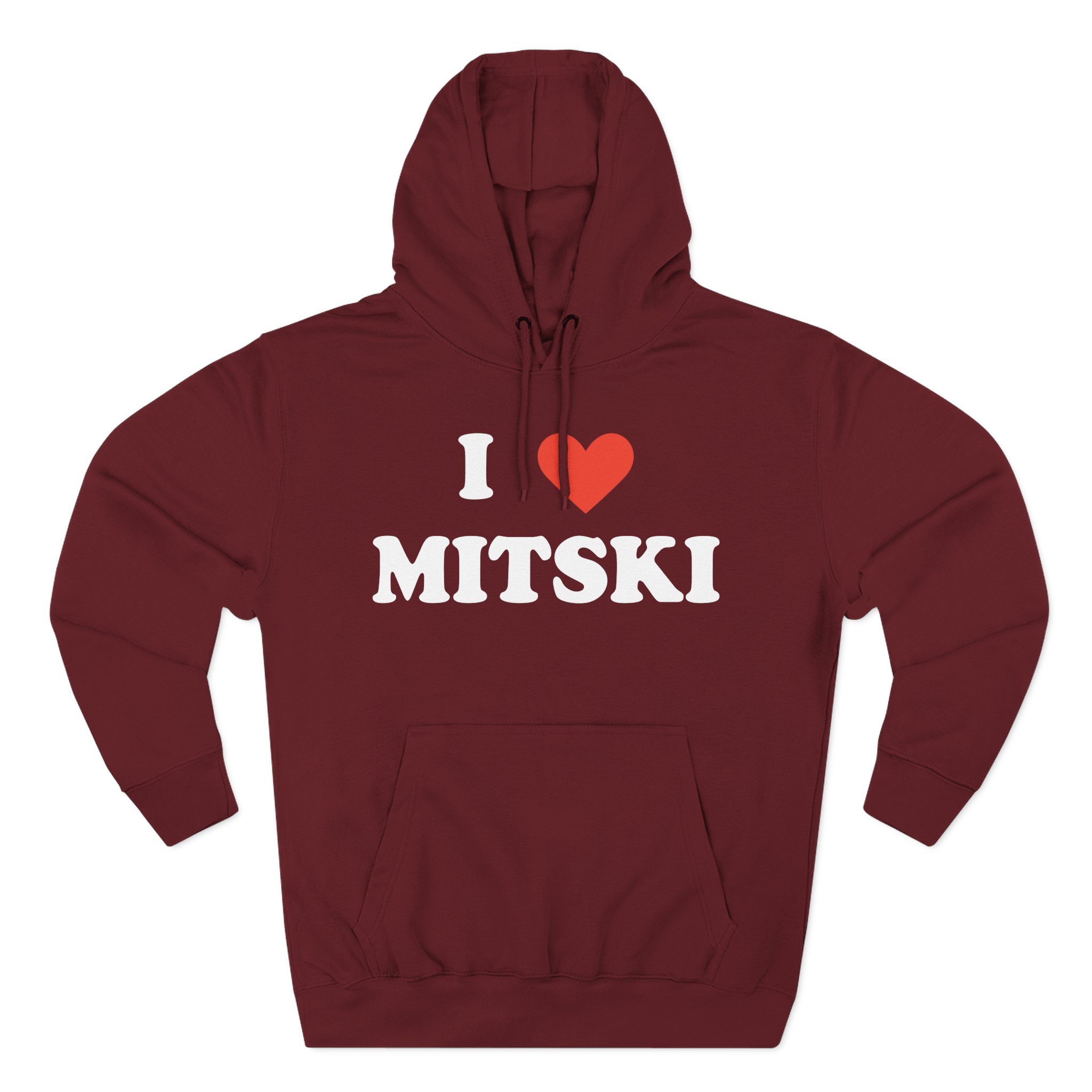 I Love Mitski Three-Panel Fleece Hoodie - Image 13