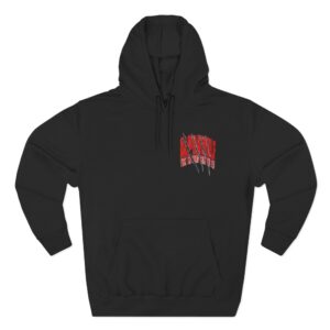 Alpha Wolf Where My Dogs at Three-Panel Fleece Hoodie