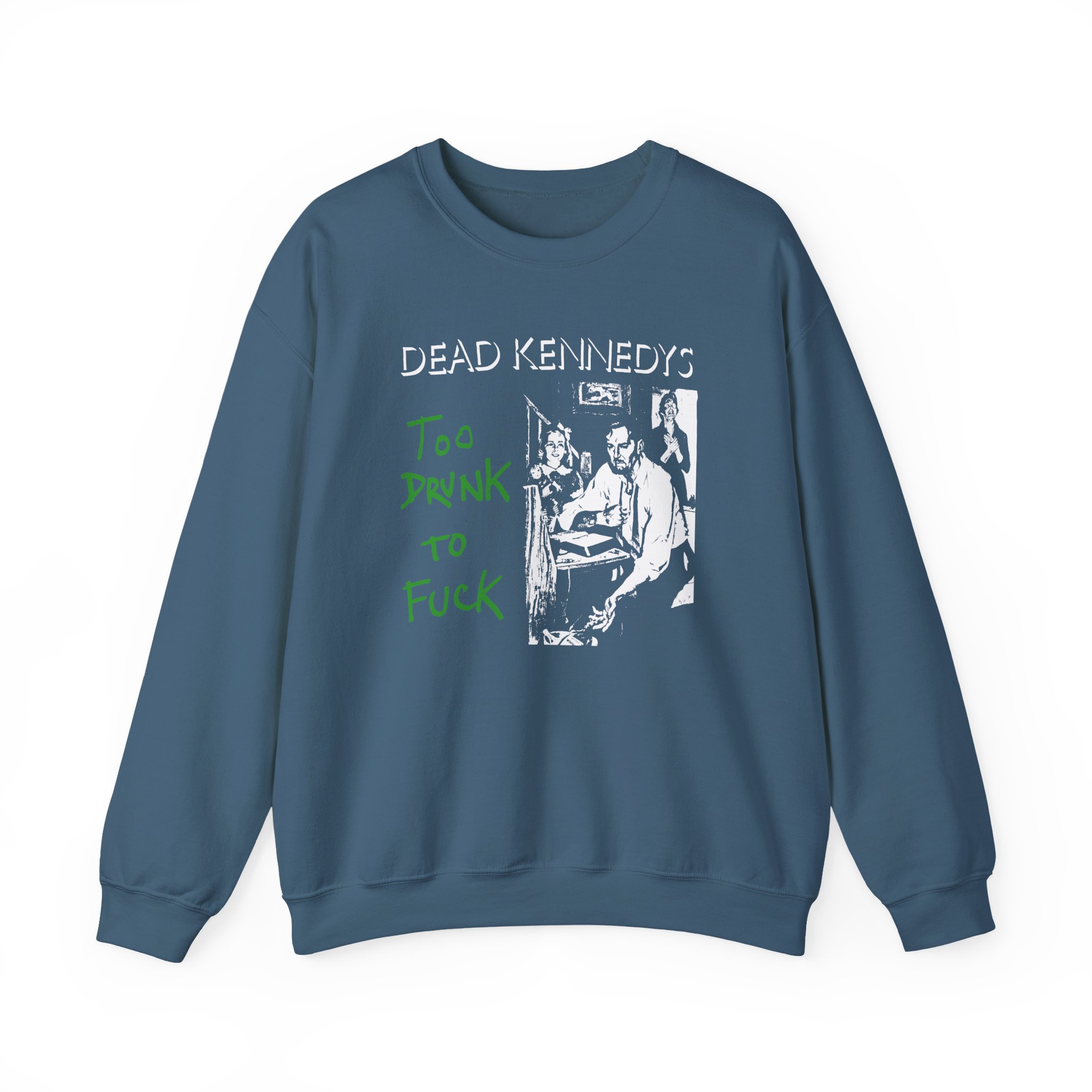 Dead Kennedys Too Drunk To Fuck Unisex Heavy Blend™ Crewneck Sweatshirt - Image 7