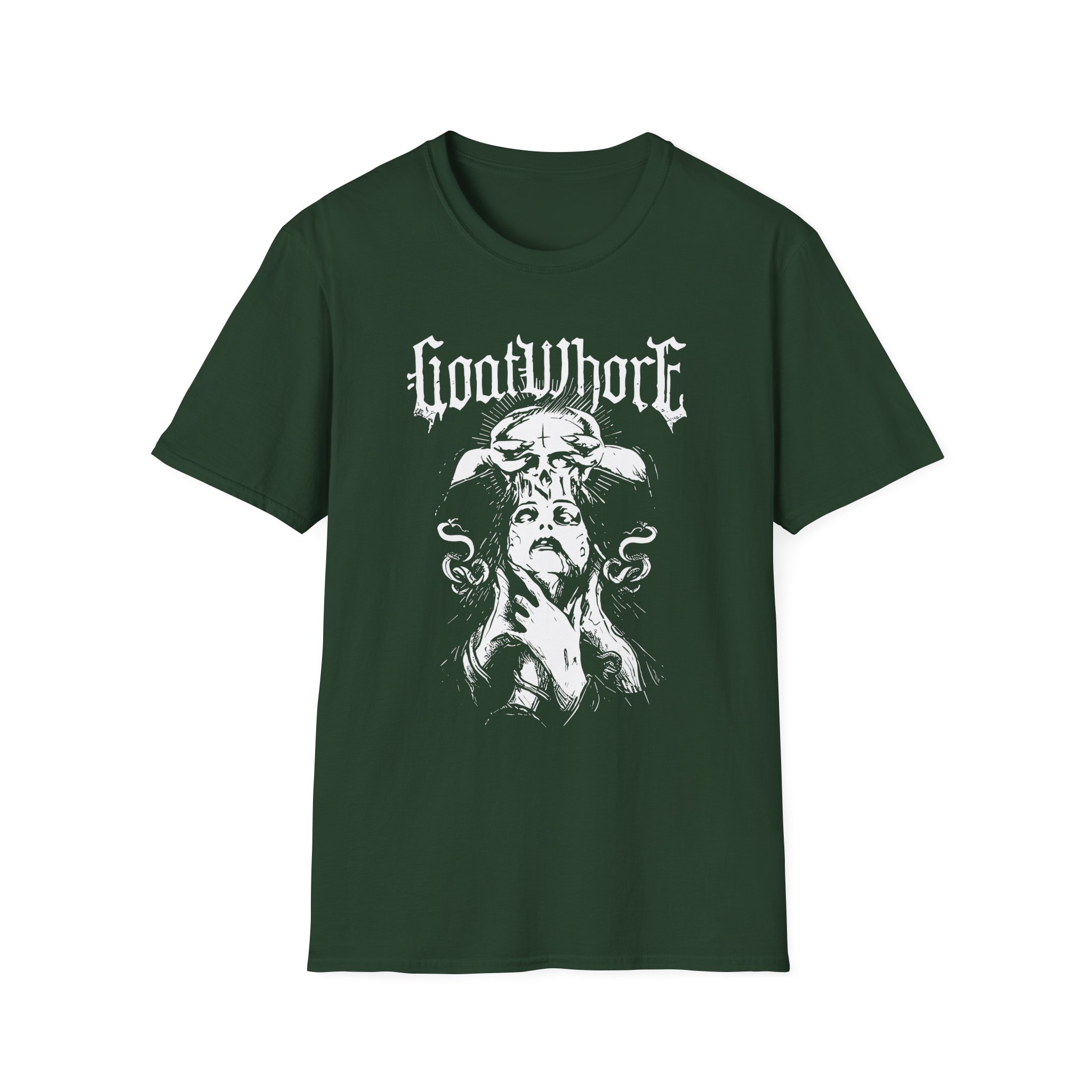 Goatwhore Satan's Flesh Unisex Softstyle T-Shirt - Image 7