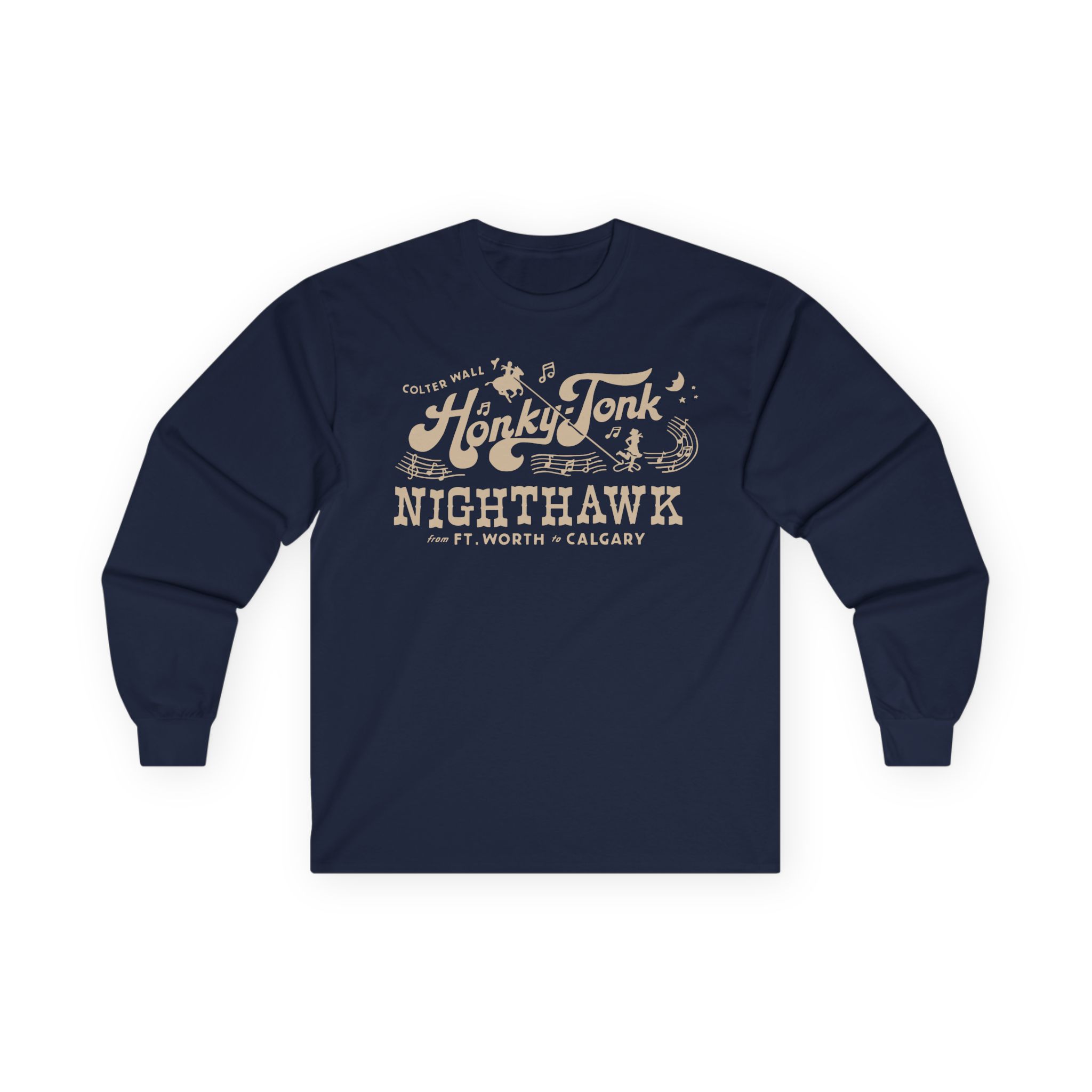 Colter Wall Honky-tonk Nighthawk Unisex Ultra Cotton Long Sleeve Tee - Image 7
