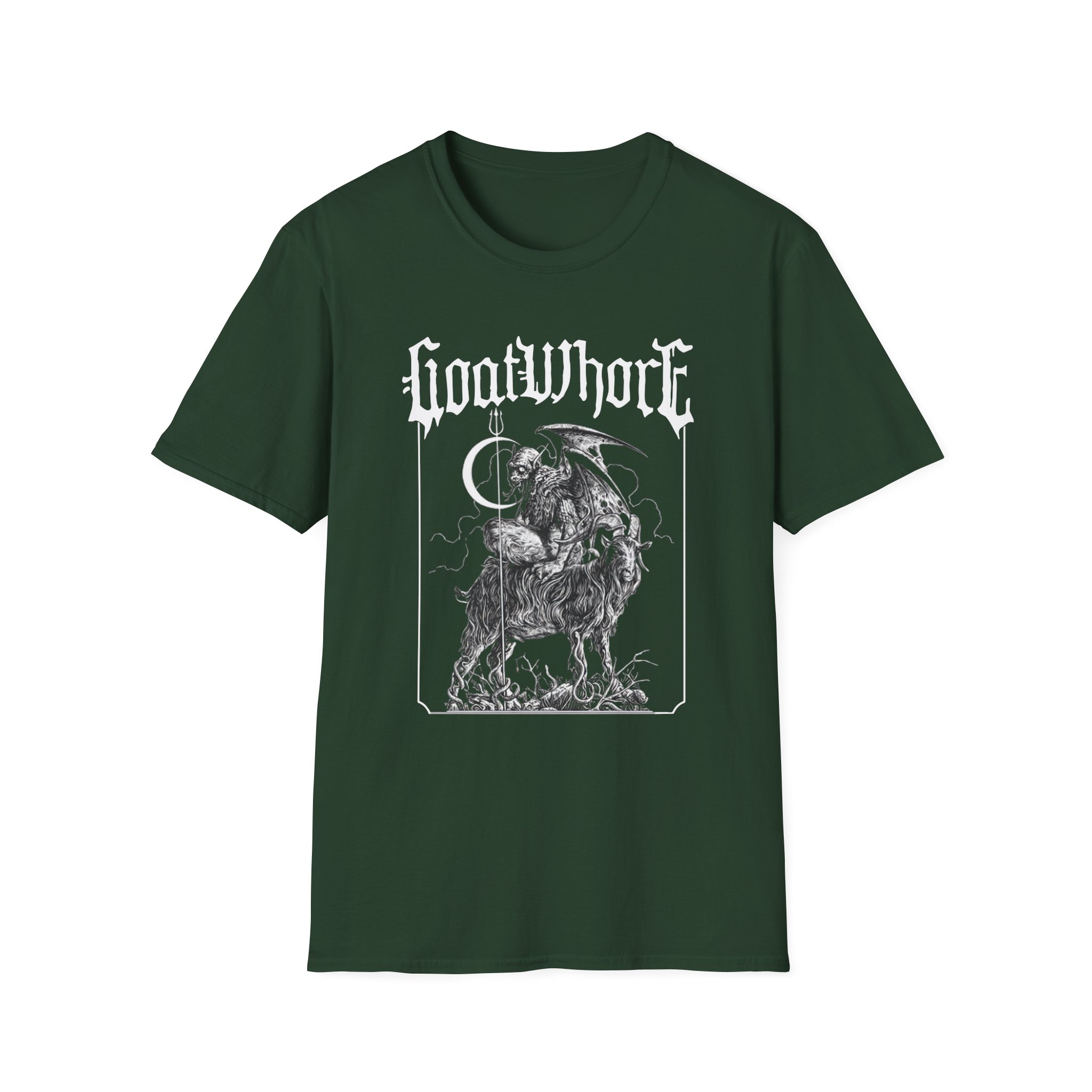Goatwhore ghoul Unisex Softstyle T-Shirt - Image 5