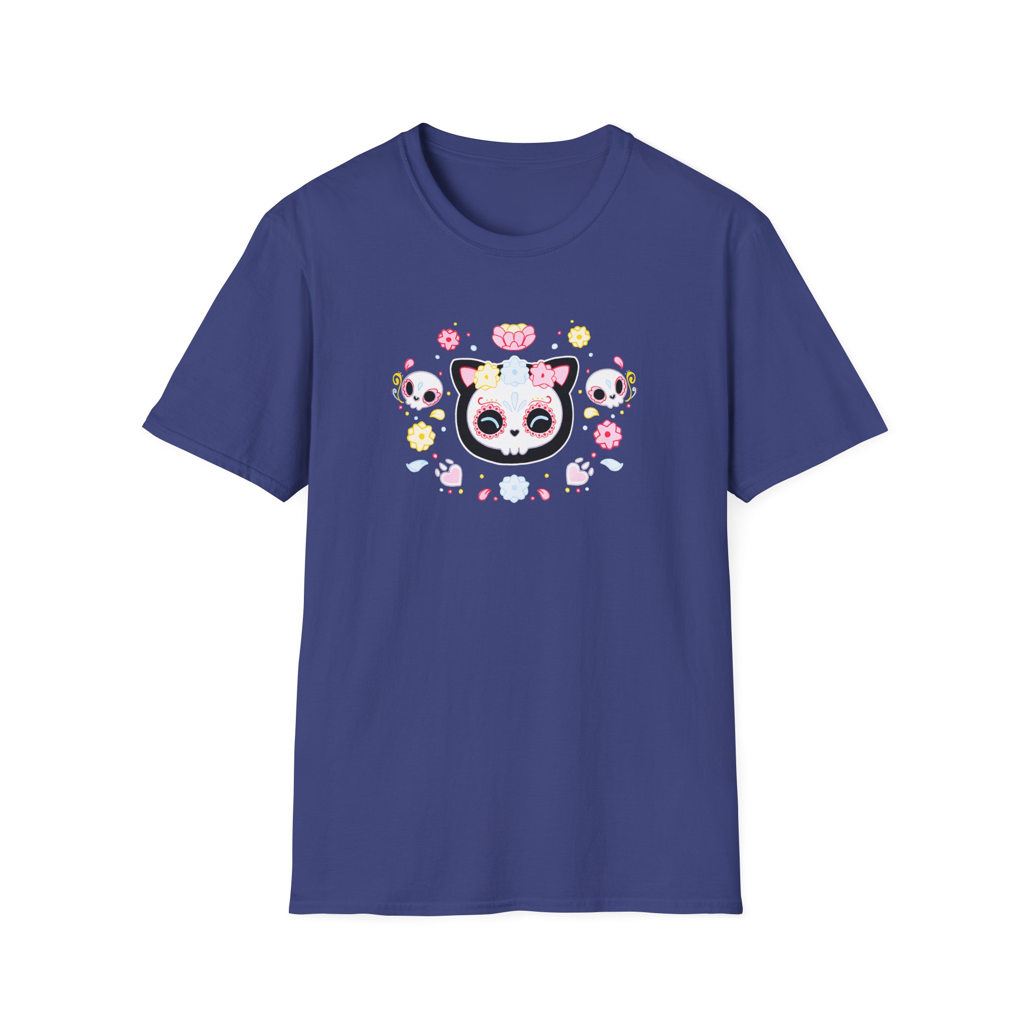 Aphmau Sugar Skull Cat Unisex Softstyle T-Shirt - Image 17