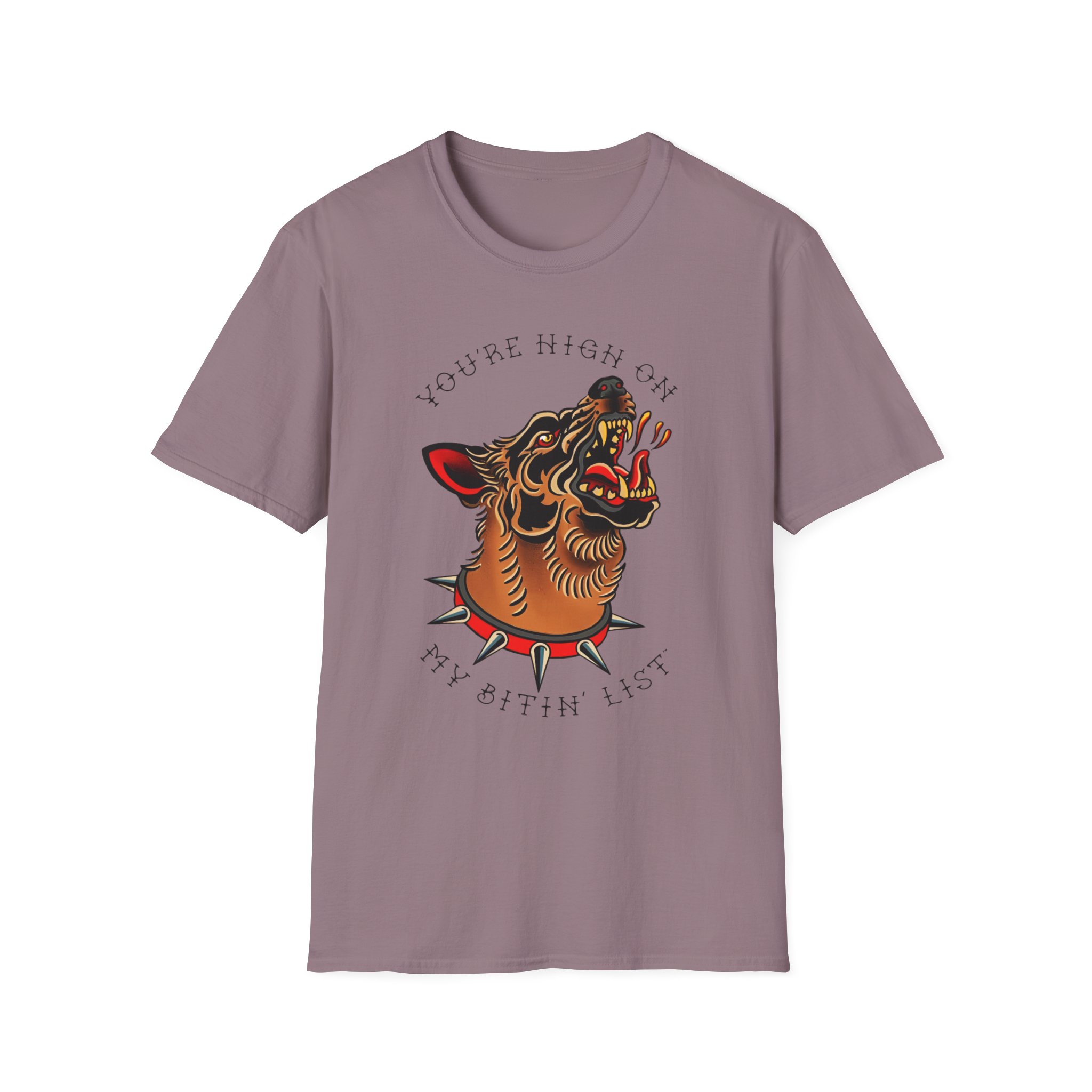 Tyler Childers Bitin' List Dog Unisex Softstyle T-Shirt - Image 25