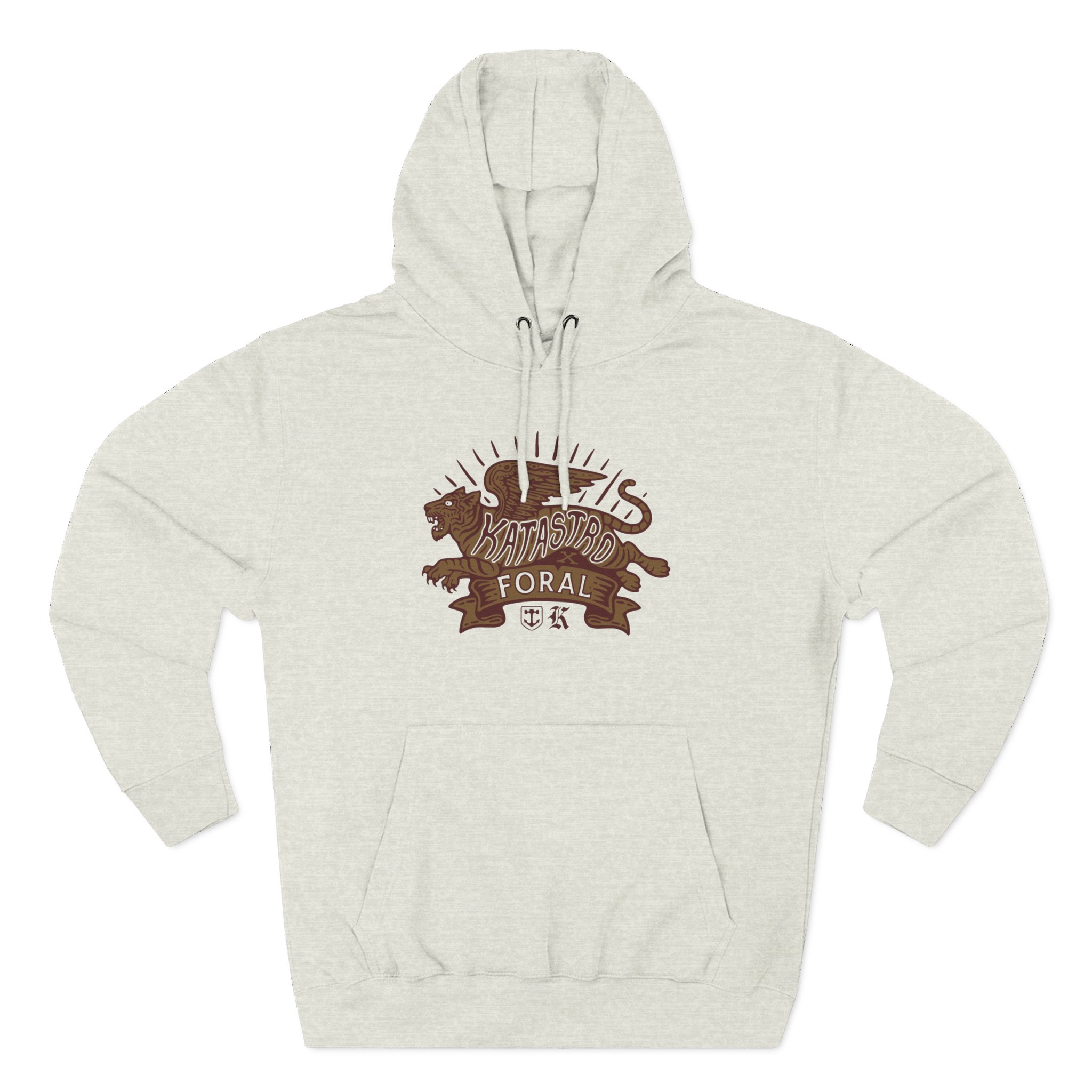 Katastro Foral Three-Panel Fleece Hoodie