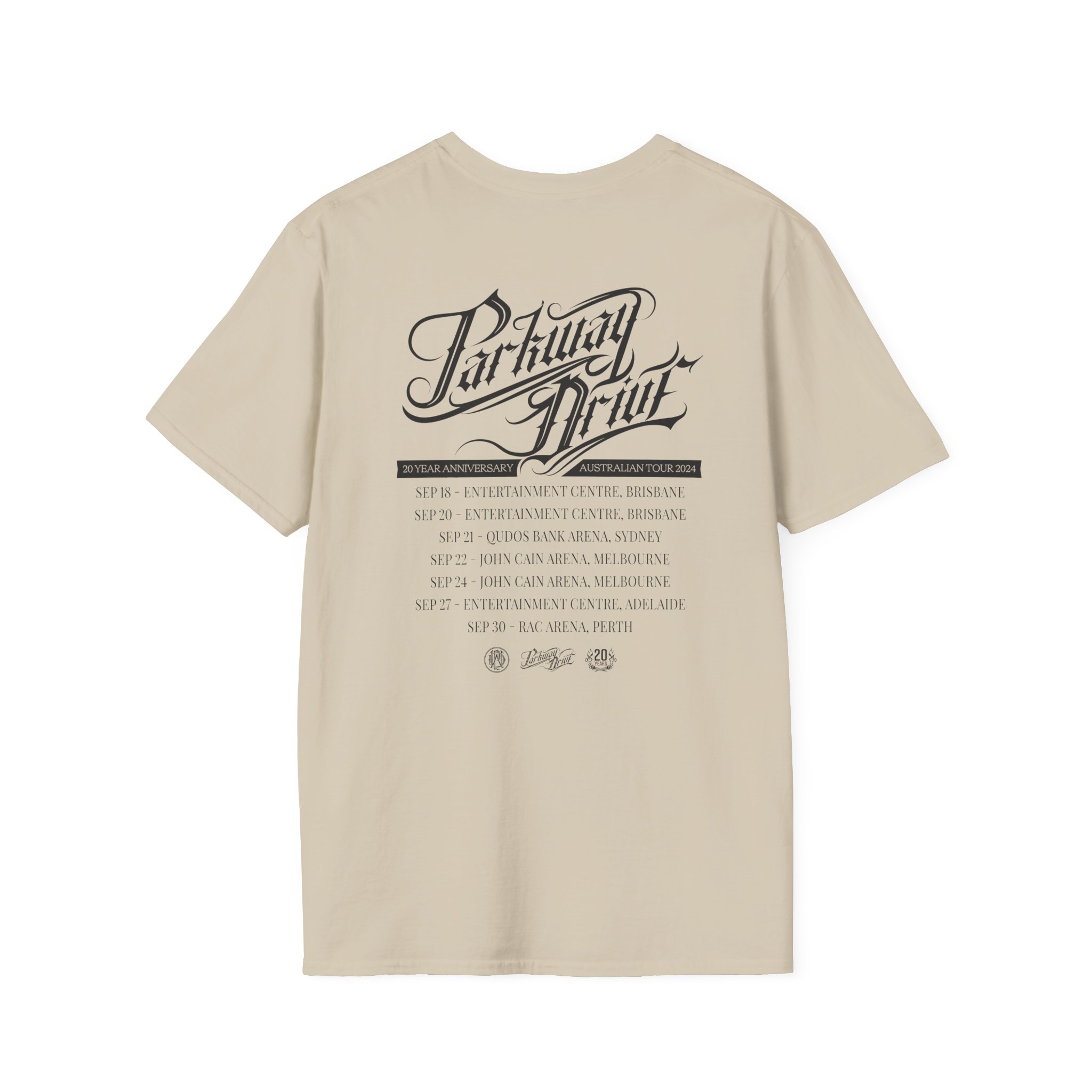 Parkway Drive Australian Tour Unisex Softstyle T-Shirt - Image 4