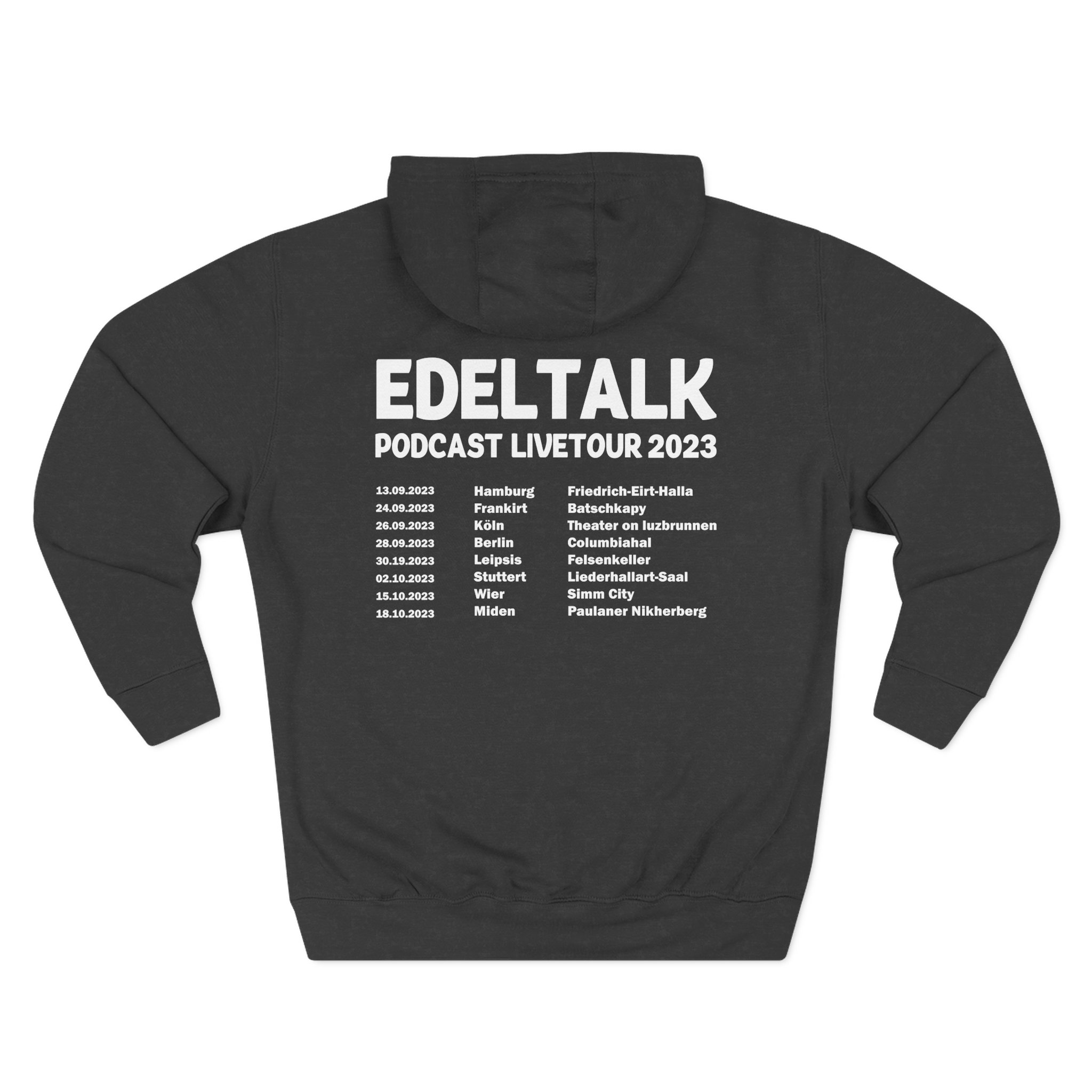 Edeltalk Podcast Livetour 2023 Three-Panel Fleece Hoodie - Image 4