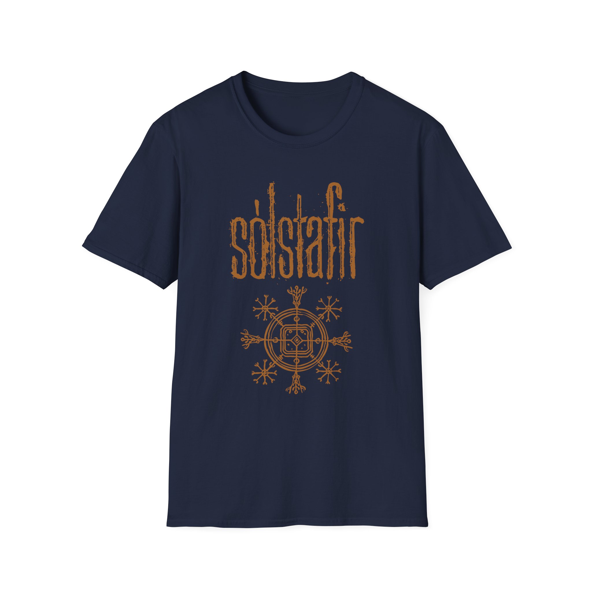 Solstafir Gold Logo Unisex Softstyle T-Shirt - Image 9