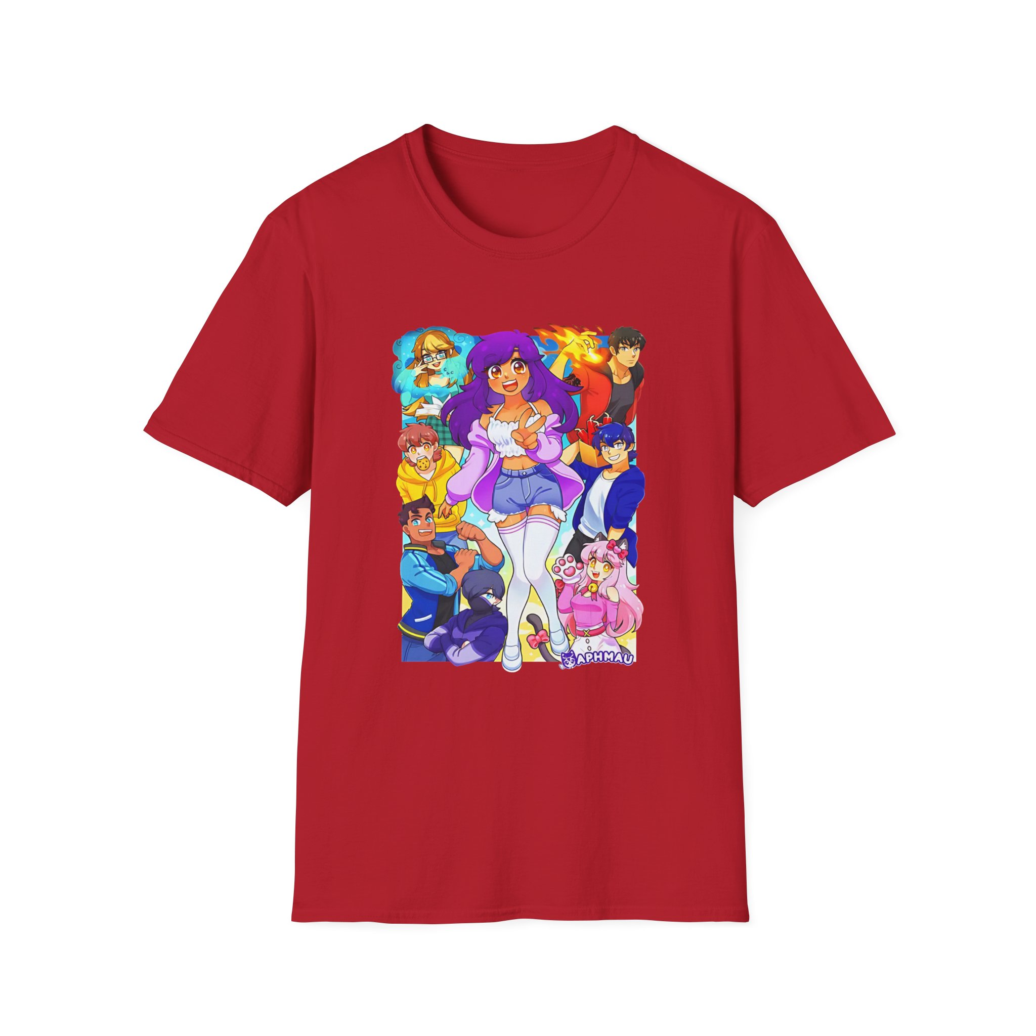 Aphmau & Friends Unisex Softstyle T-Shirt - Image 27