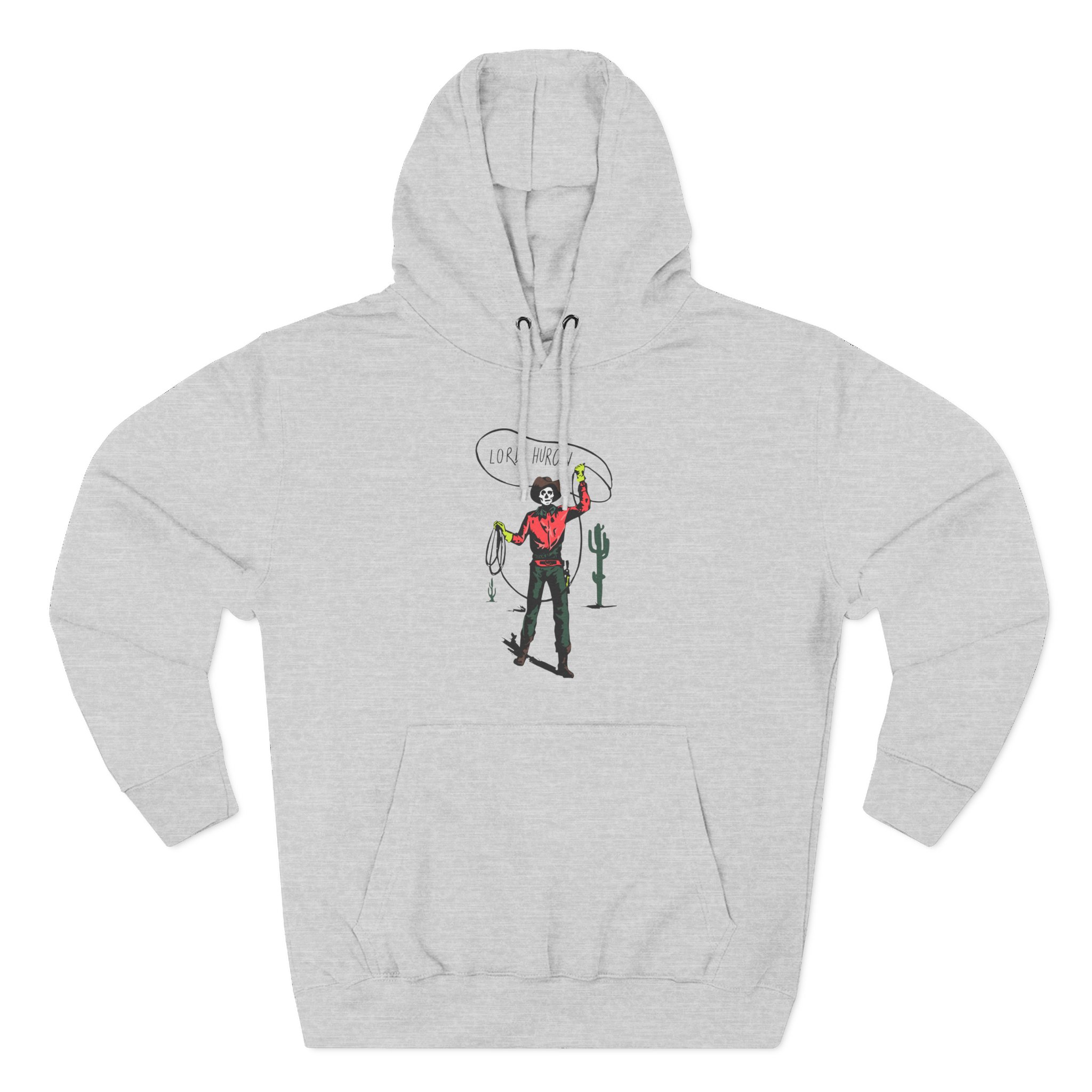 Lord Huron Skeleton Cowboy Three-Panel Fleece Hoodie - Image 5