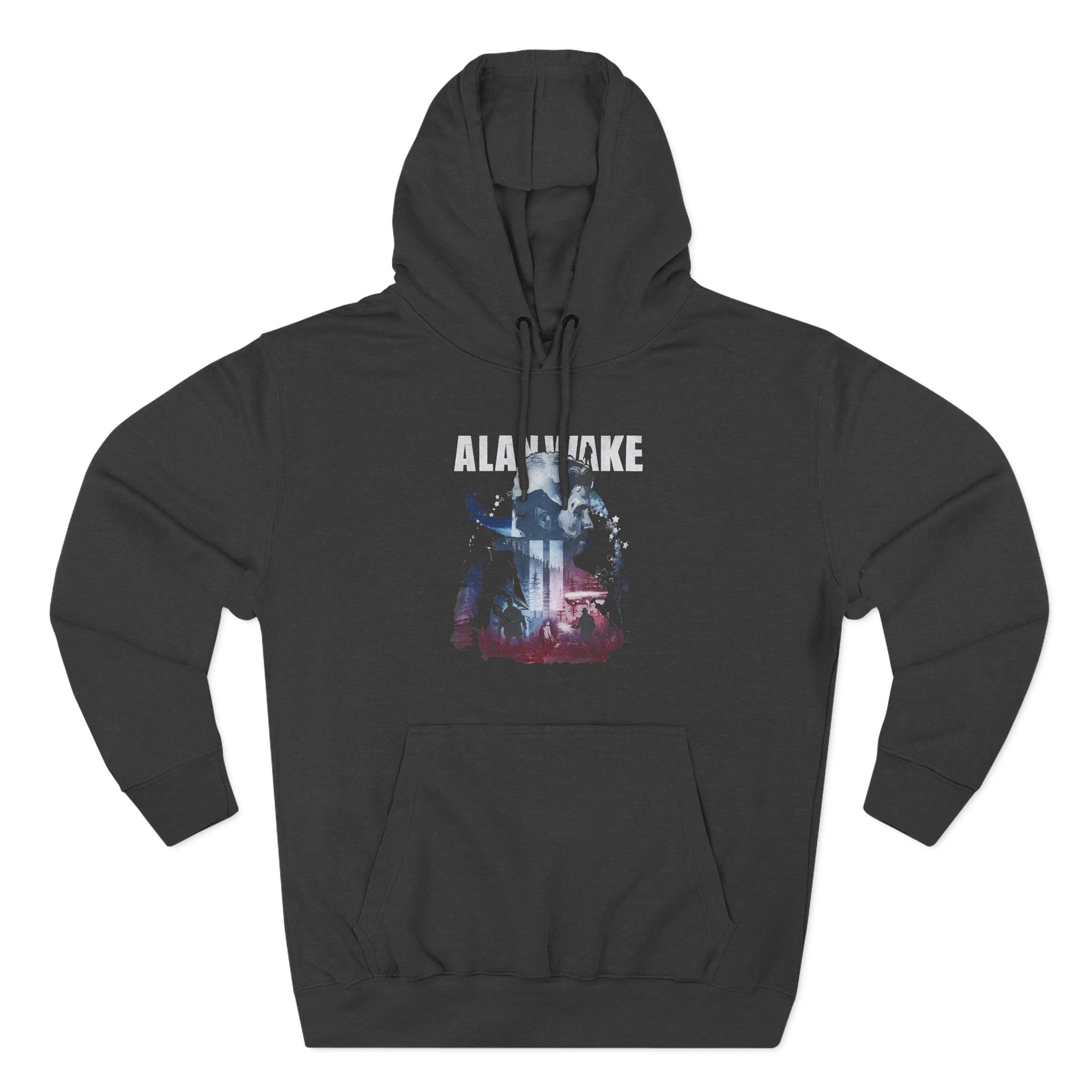 Alan Wake Custom Design Three-Panel Fleece Hoodie - Image 3