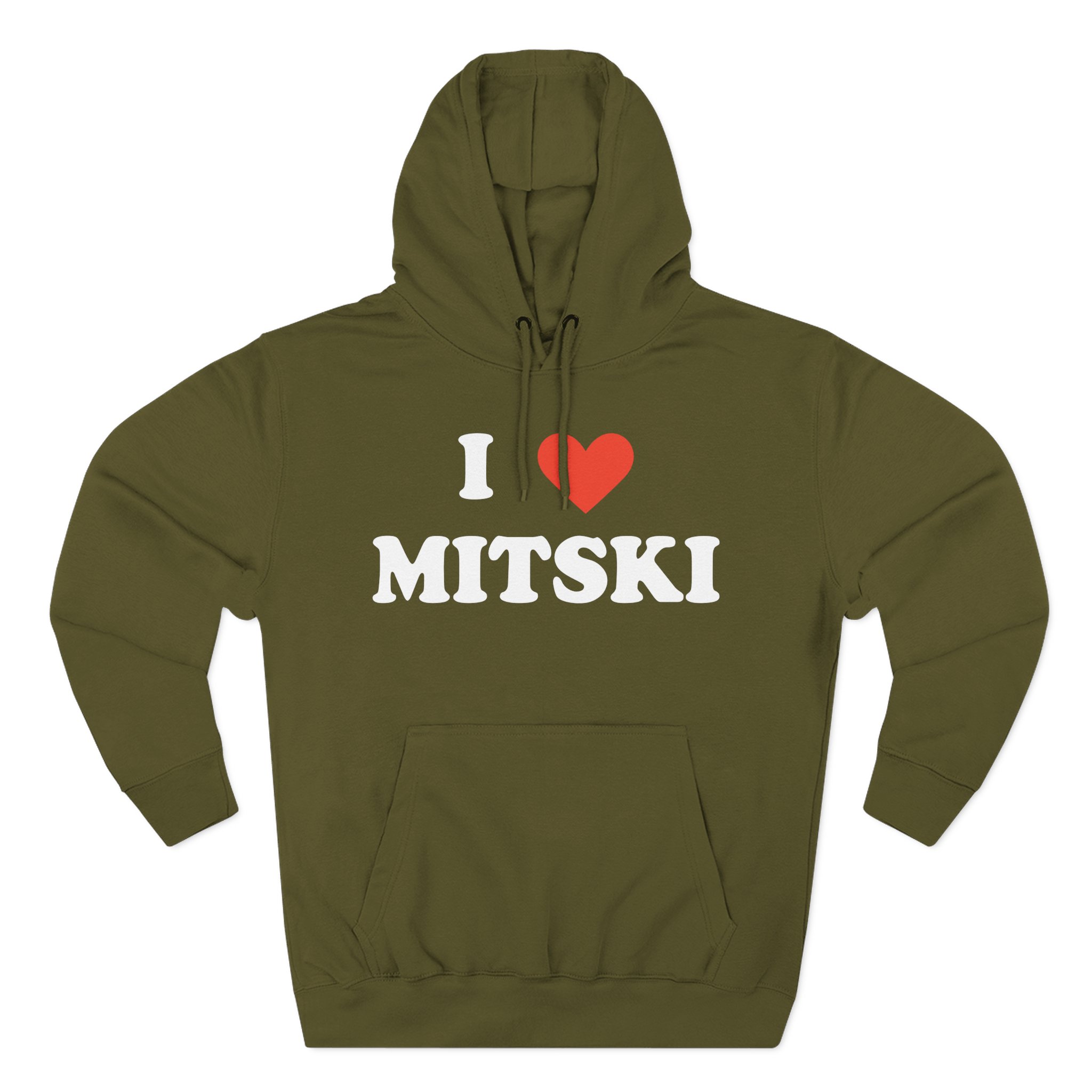 I Love Mitski Three-Panel Fleece Hoodie - Image 5