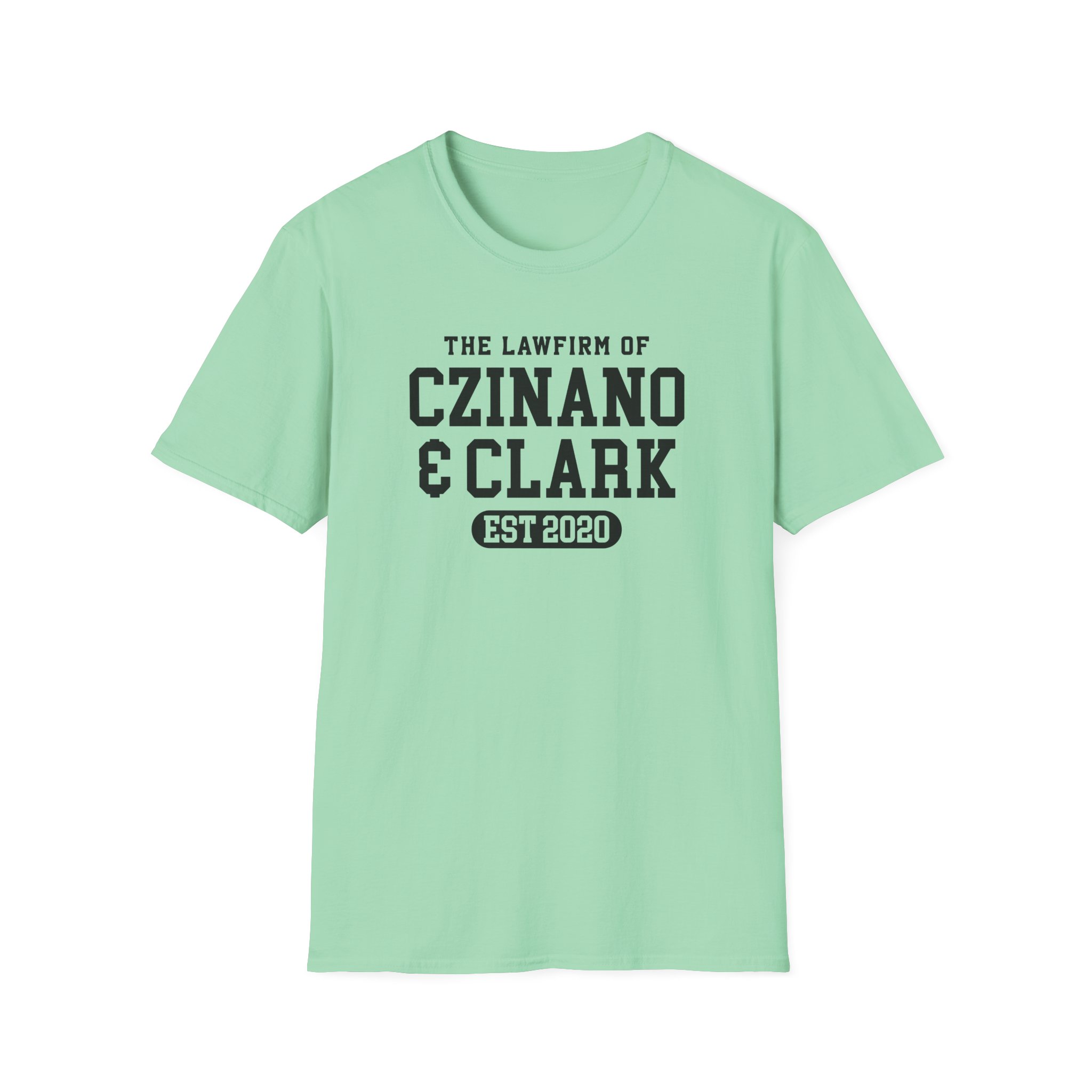 Caitlin Clark The law firm of Czinano & Clark Unisex Softstyle T-Shirt - Image 13
