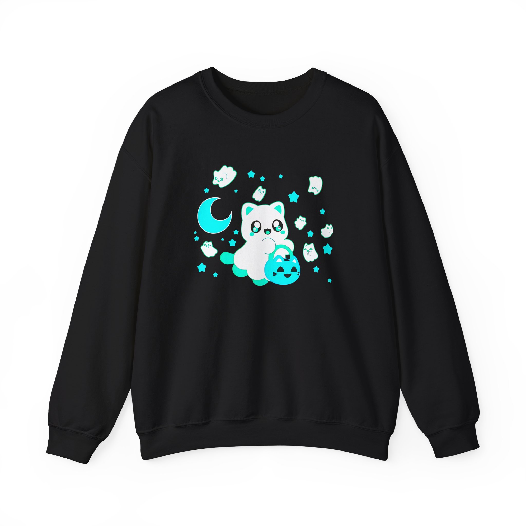 Aphmau Ghost Cat Unisex Heavy Blend™ Crewneck Sweatshirt