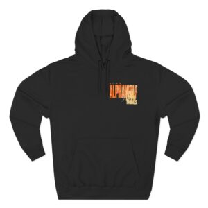 Alpha Wolf Clock Three-Panel Fleece Hoodie