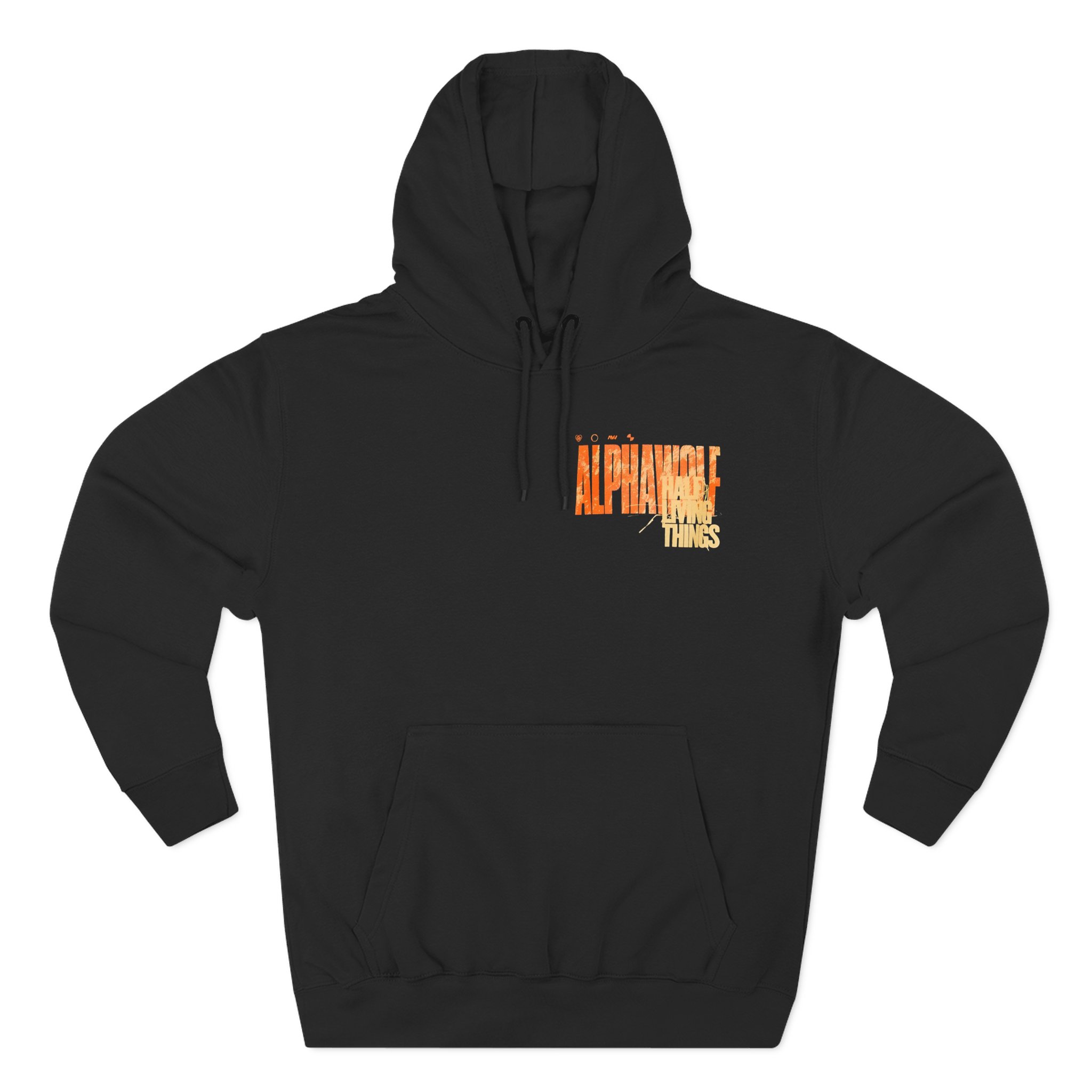Alpha Wolf Clock Three-Panel Fleece Hoodie
