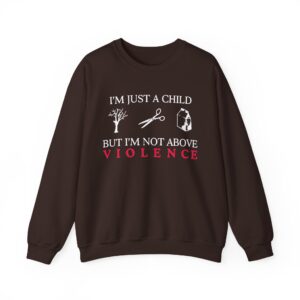 Ethel Cain Not Above Violence Unisex Heavy Blend™ Crewneck Sweatshirt