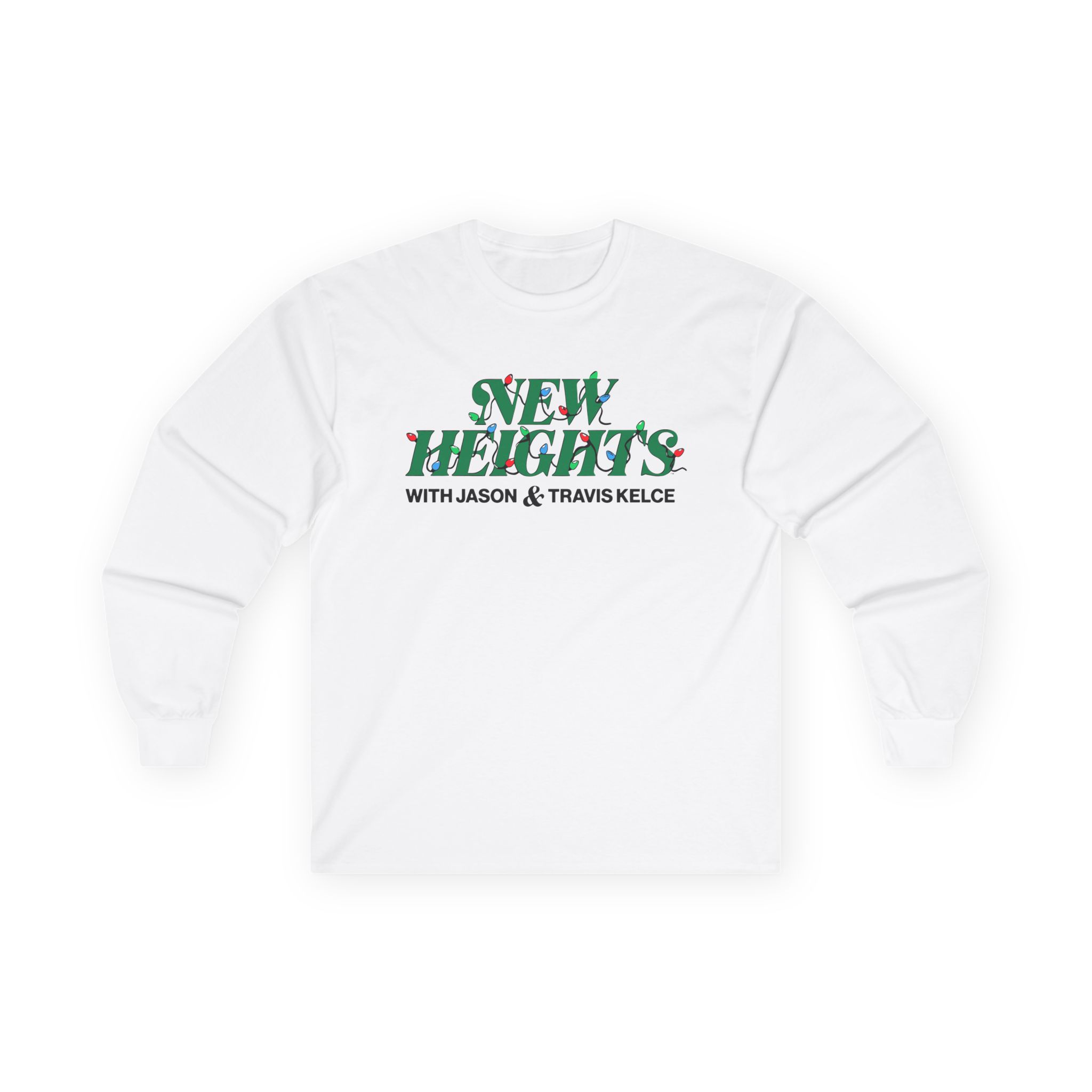 New Heights Podcast Holiday Lights Unisex Ultra Cotton Long Sleeve Tee - Image 3