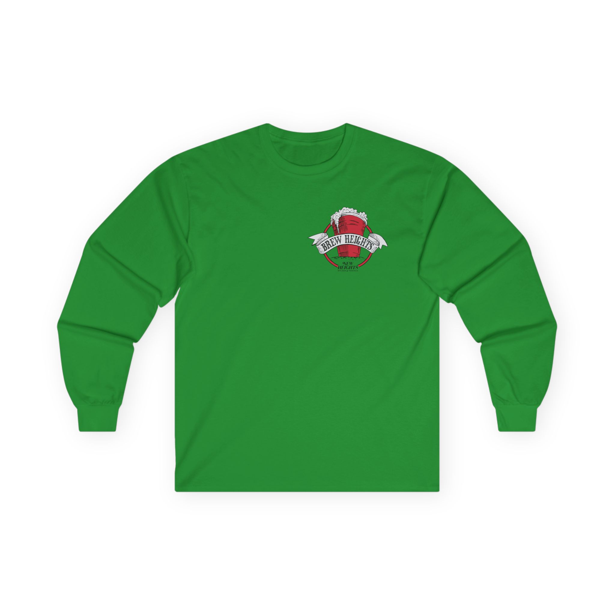 New Heights Brew Heights Left Chest Unisex Ultra Cotton Long Sleeve Tee - Image 9