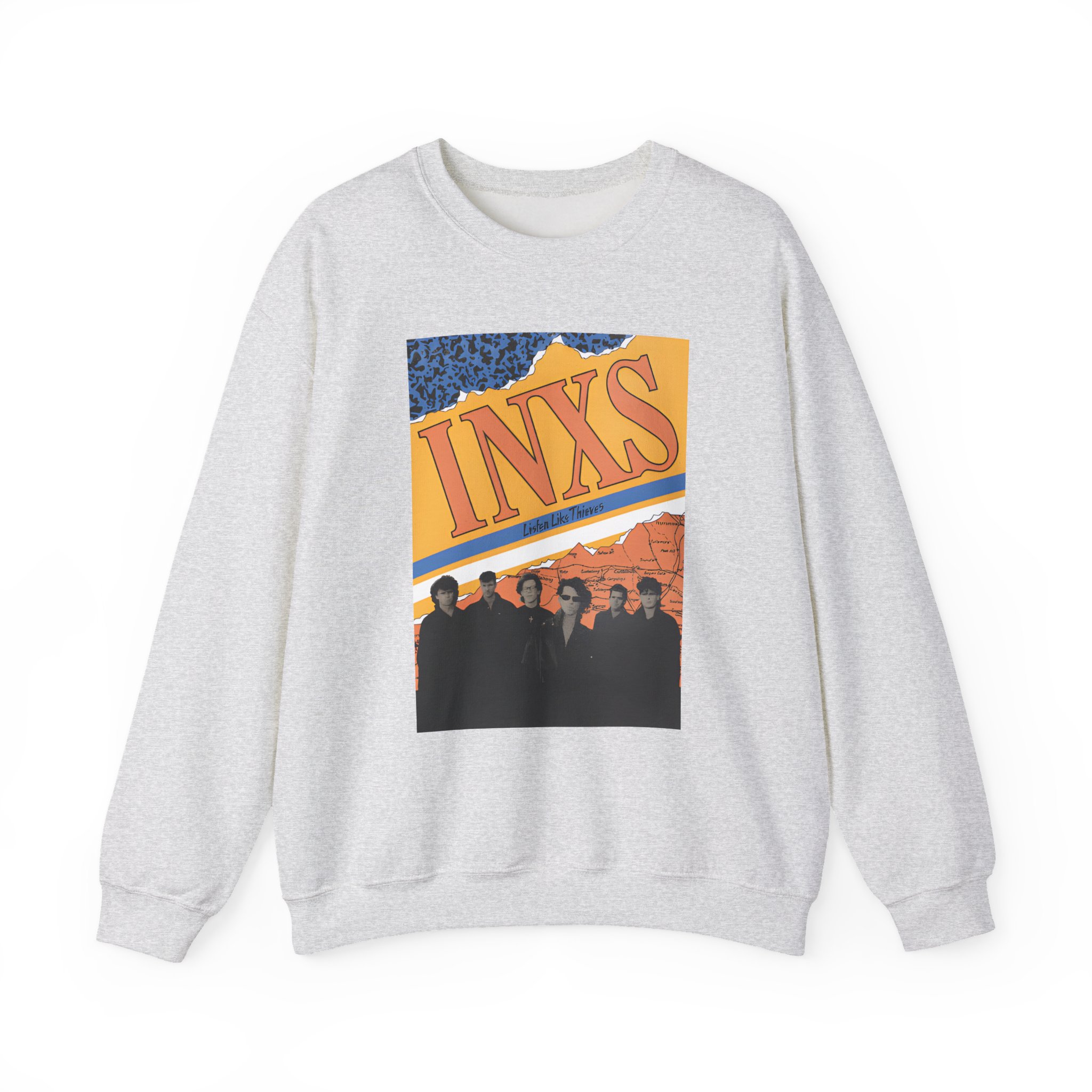 Inxs Listen Like Thieves Unisex Heavy Blend™ Crewneck Sweatshirt - Image 3