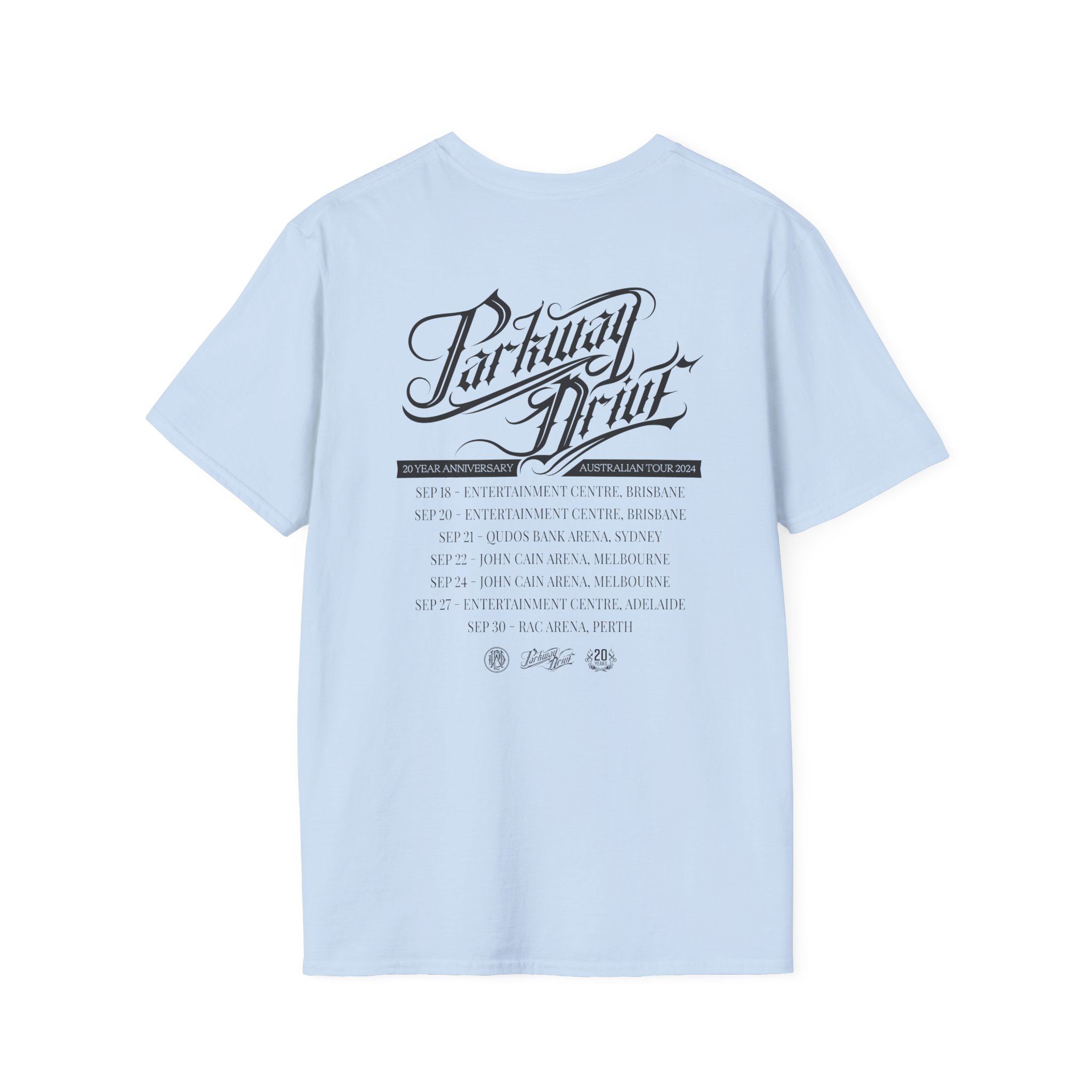 Parkway Drive Australian Tour Unisex Softstyle T-Shirt - Image 14