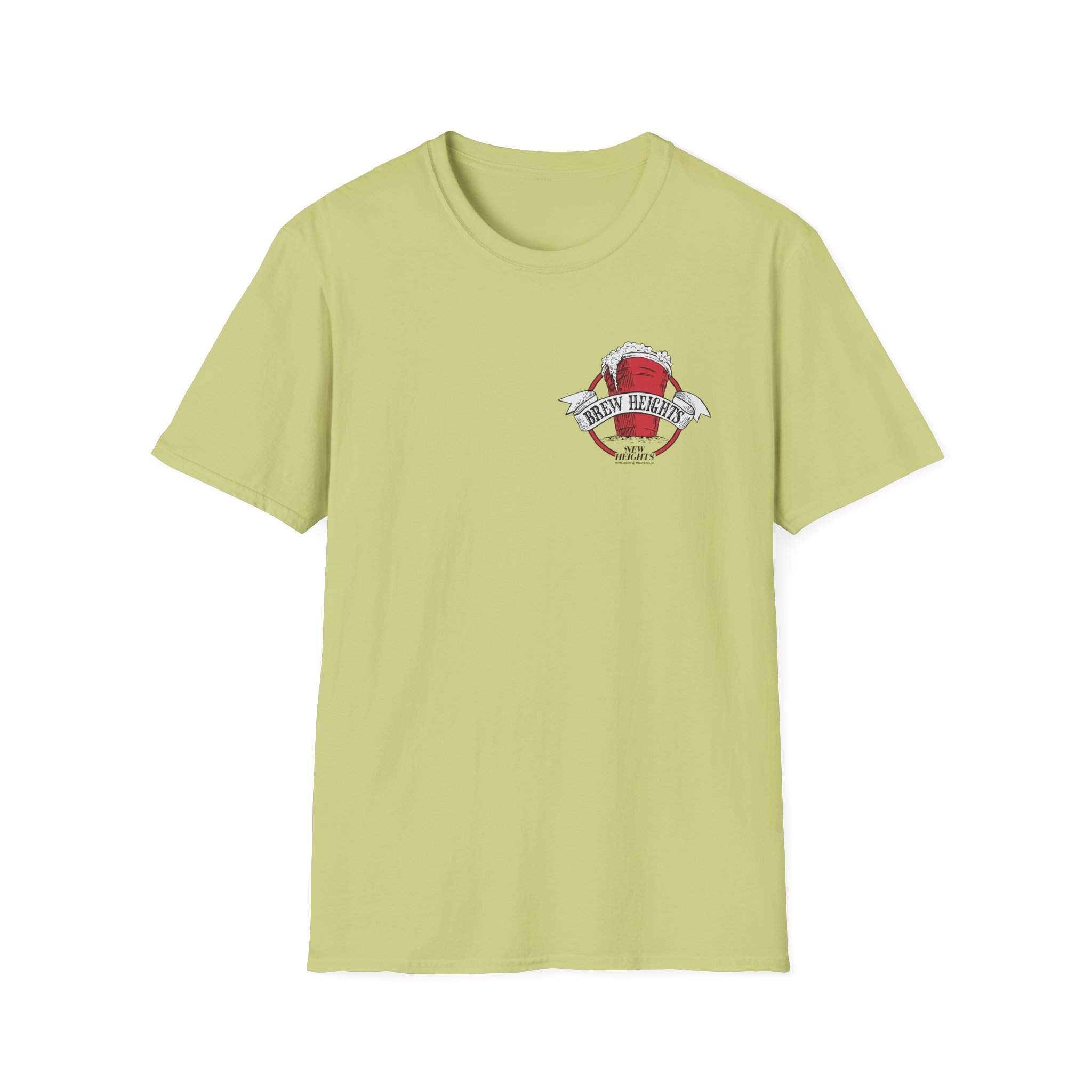 New Heights Brew Heights Left Chest Unisex Softstyle T-Shirt - Image 13