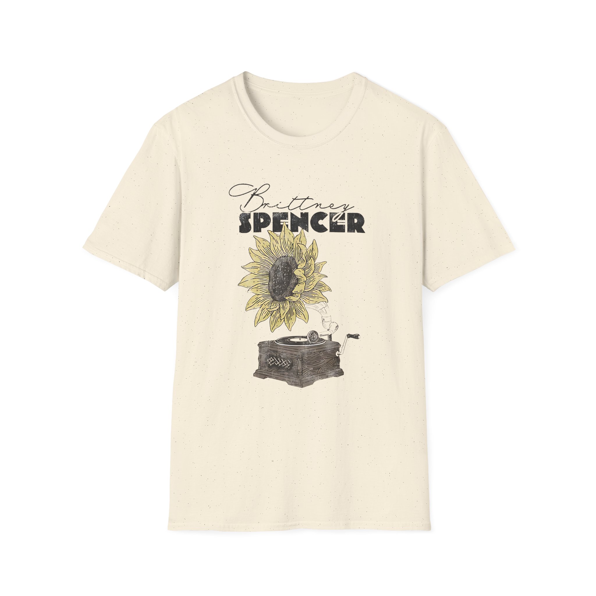 Manhead Sunflower Turntable Unisex Softstyle T-Shirt - Image 7