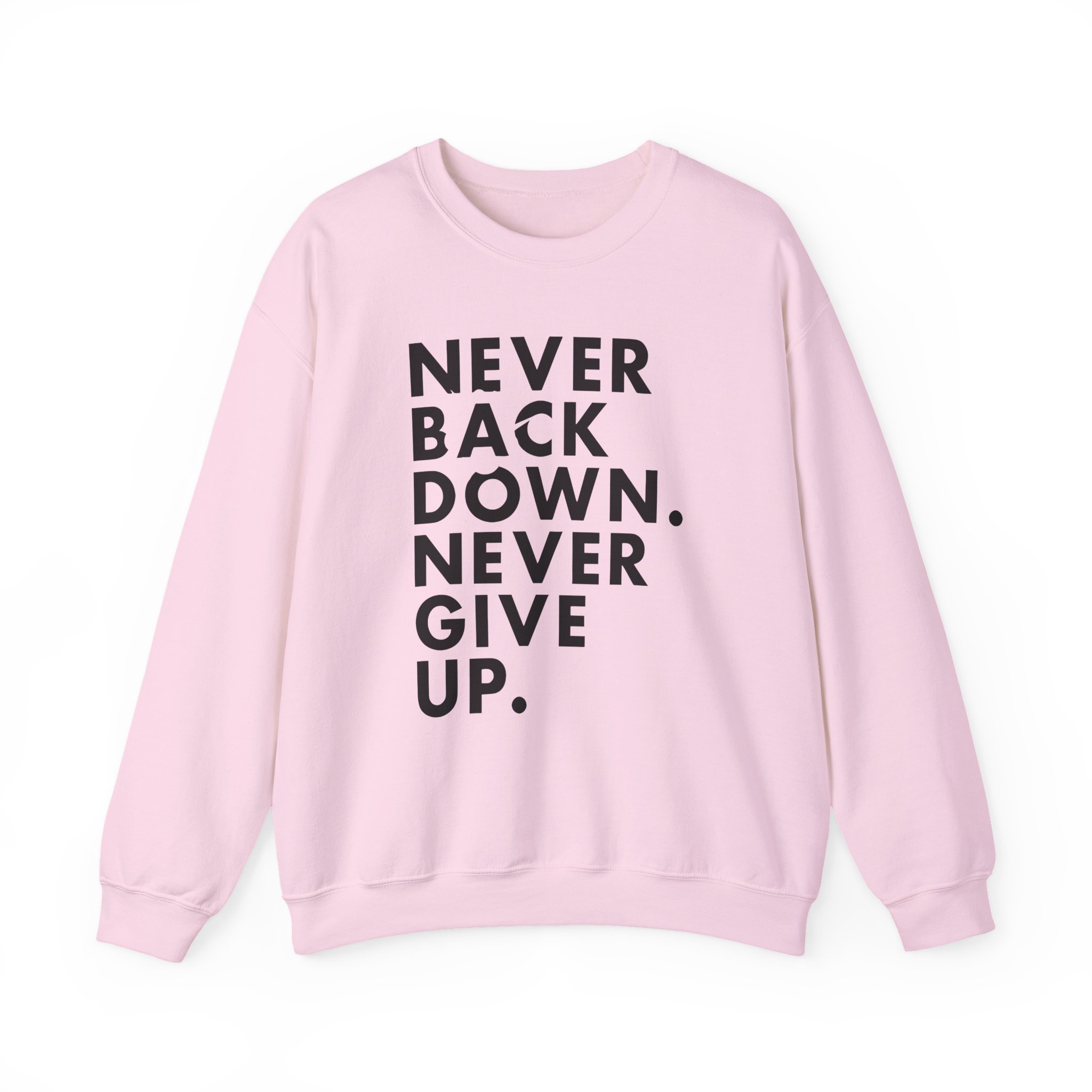 Nick Eh 30 Never Back Down Never Give Up Unisex Heavy Blend™ Crewneck Sweatshirt - Image 13