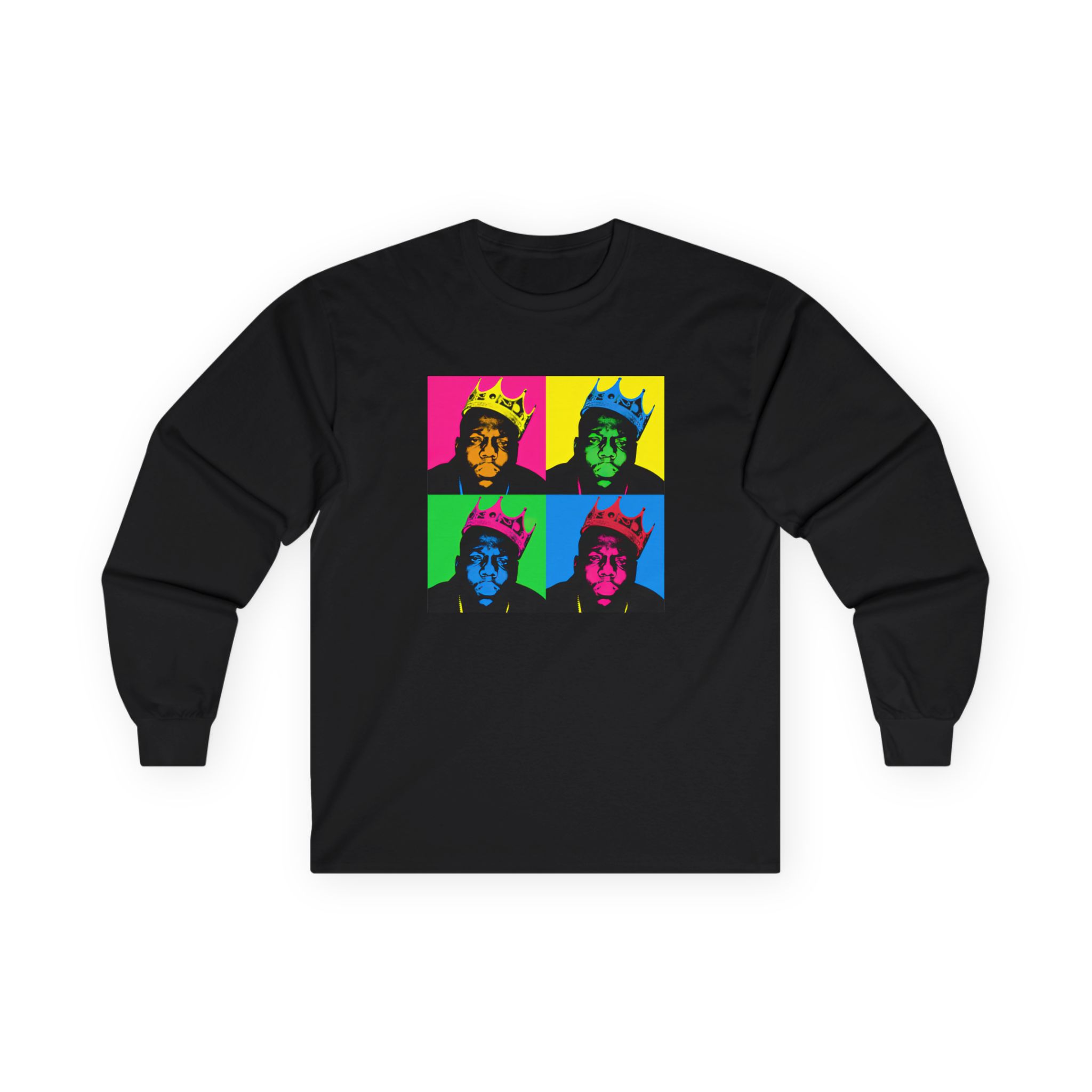 Biggie Smalls Crown Pop Art Unisex Ultra Cotton Long Sleeve Tee