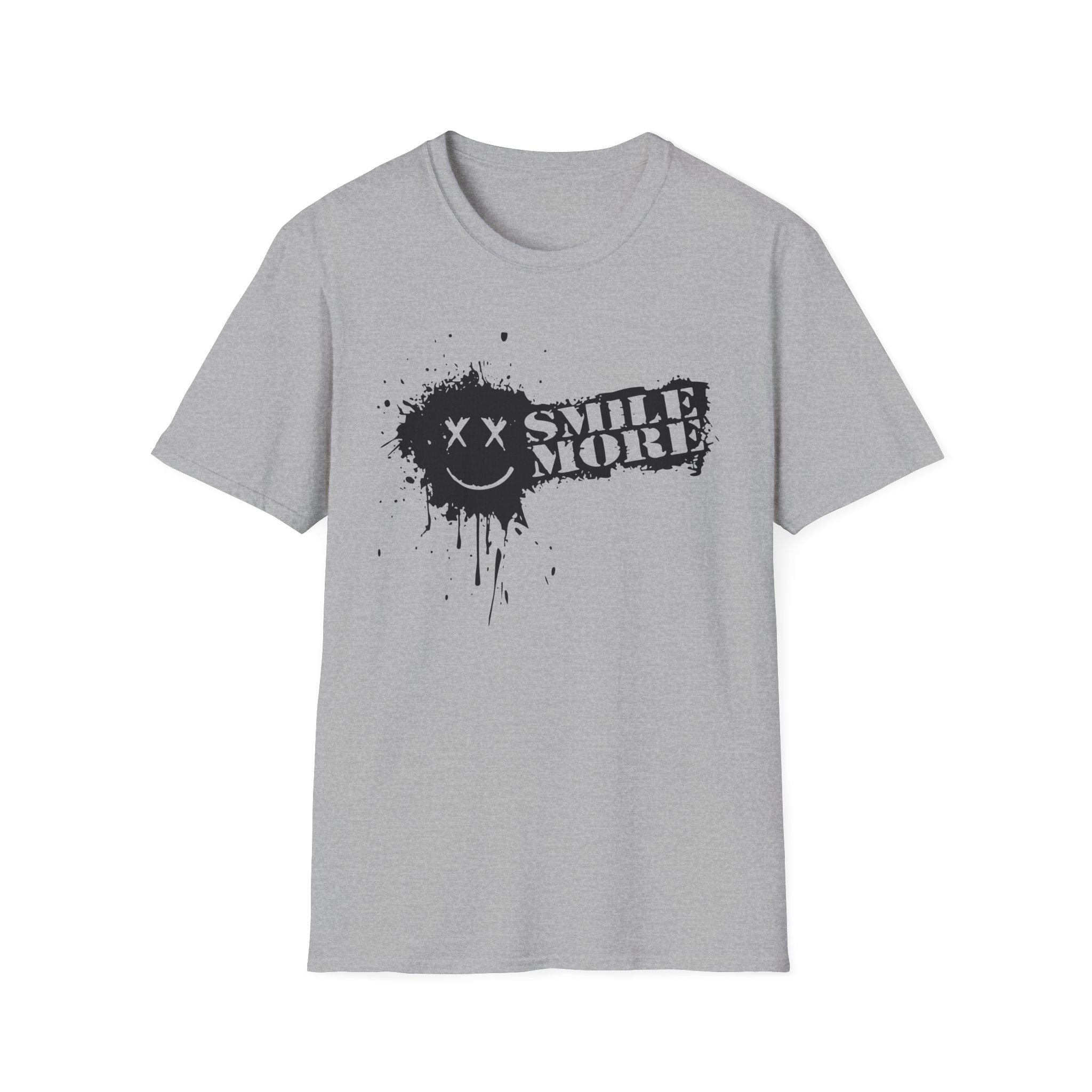 Roman Atwood Smile More Splatter Unisex Softstyle T-Shirt - Image 7