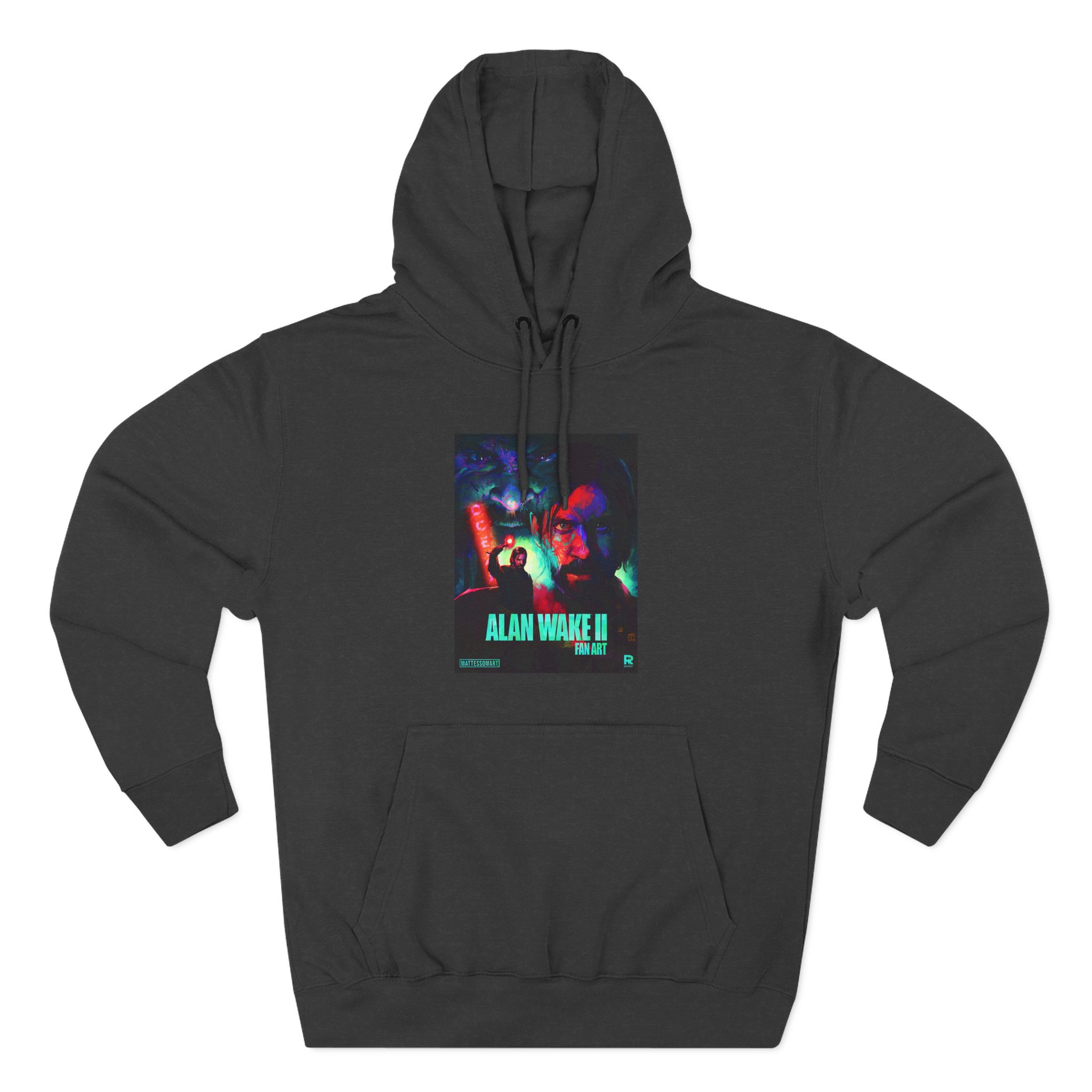 Alan Wake Fan Art Three-Panel Fleece Hoodie - Image 5