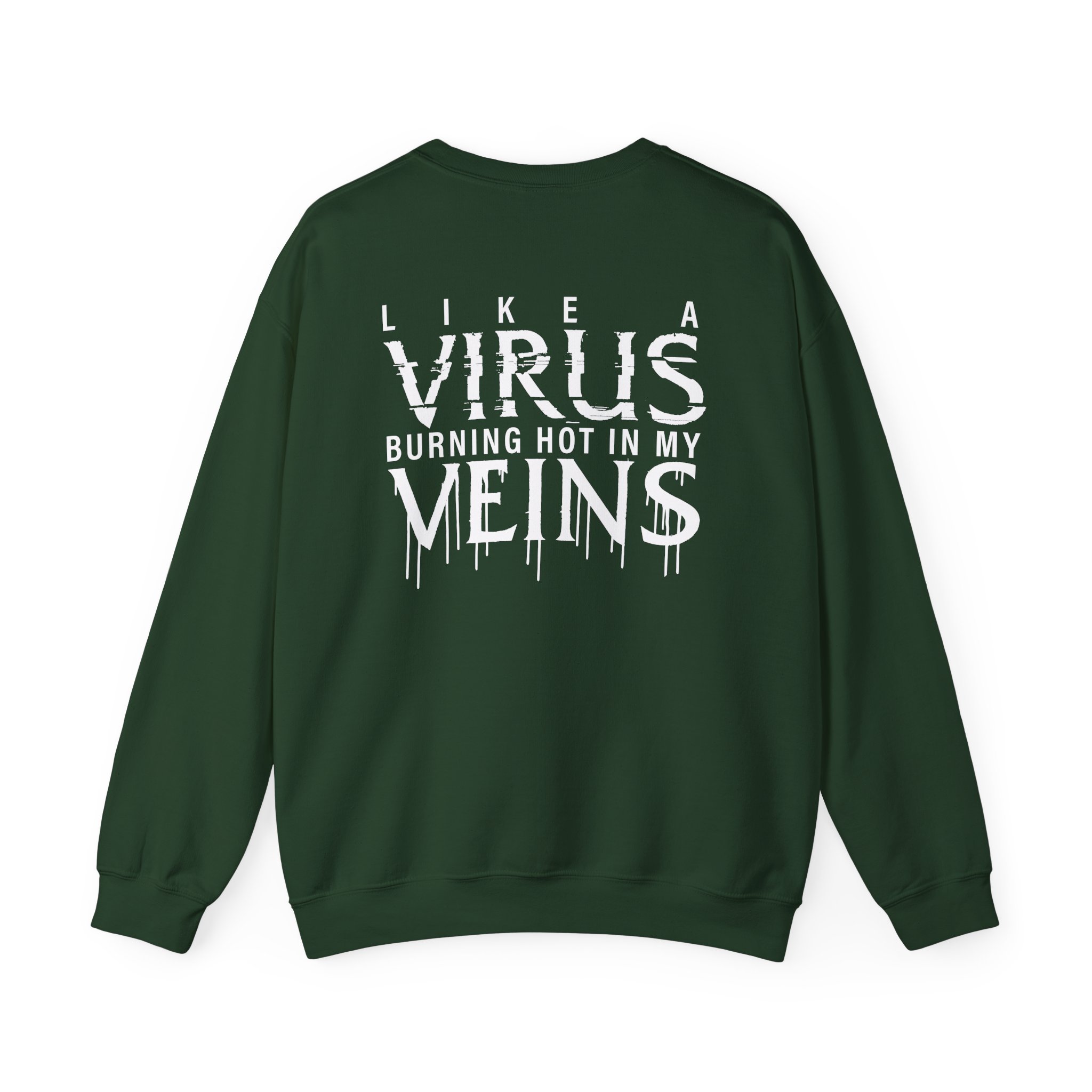All That Remains Like a Virus Dye Unisex Heavy Blend™ Crewneck Sweatshirt - Image 8