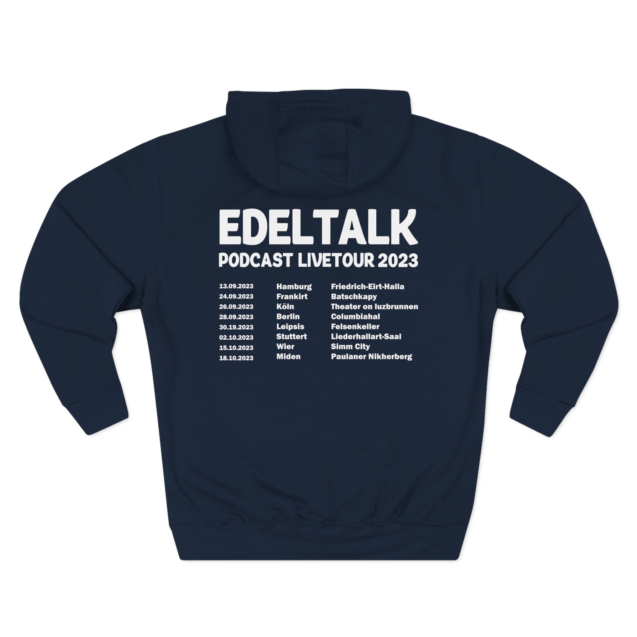Edeltalk Podcast Livetour 2023 Three-Panel Fleece Hoodie - Image 12
