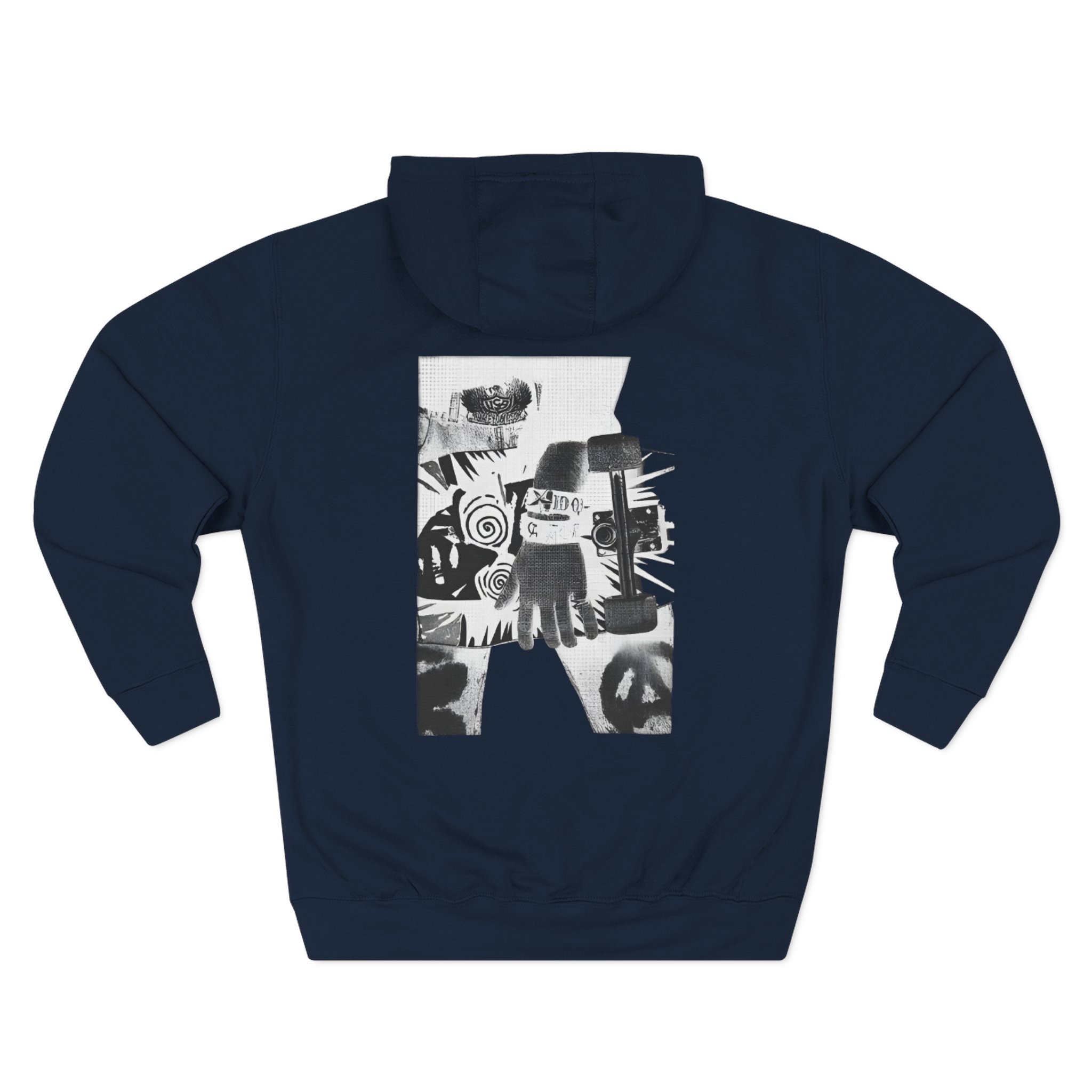 Inxs Kick Skateboard Three-Panel Fleece Hoodie - Image 6