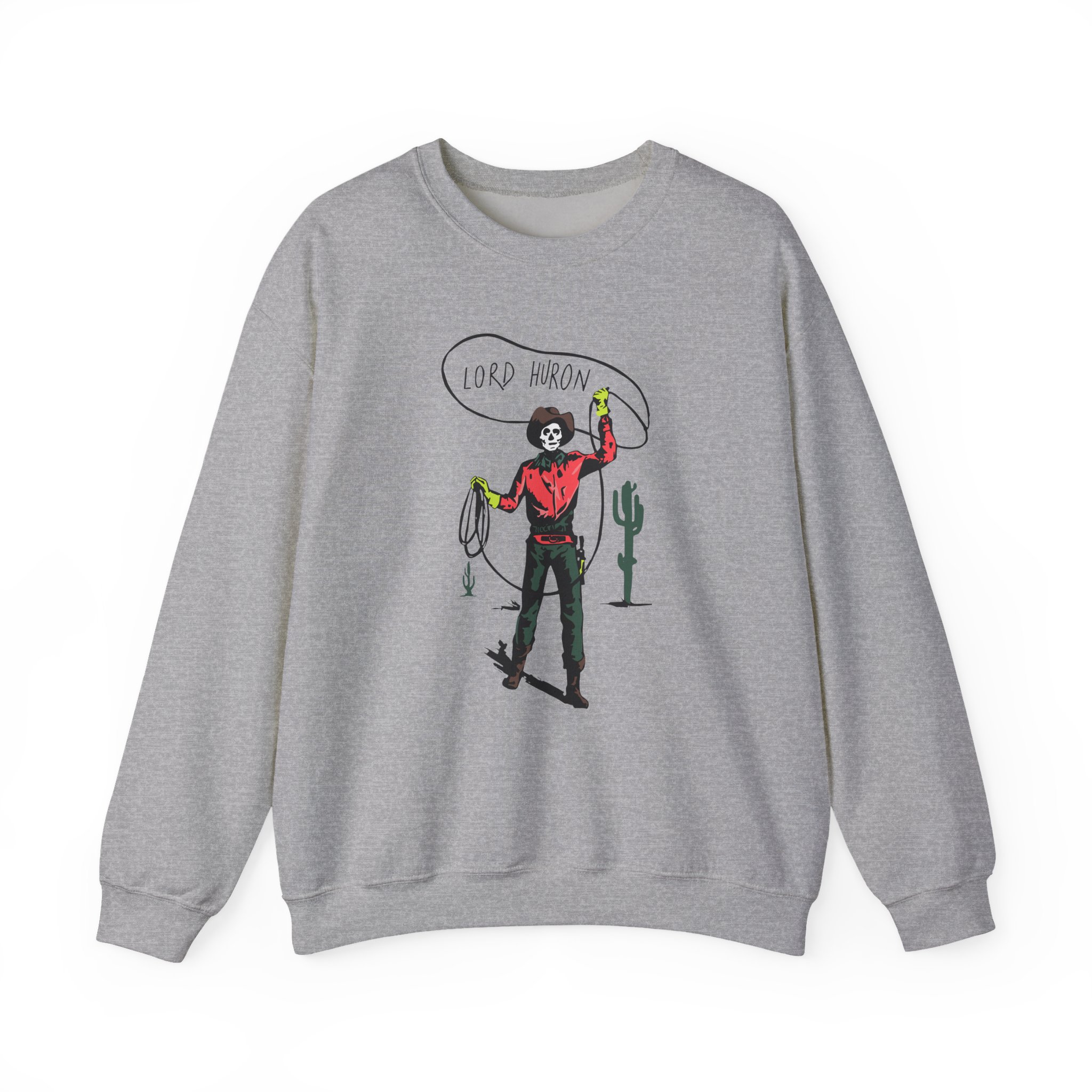 Lord Huron Skeleton Cowboy Unisex Heavy Blend™ Crewneck Sweatshirt - Image 9